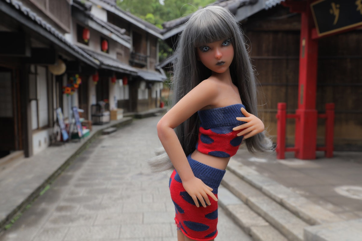Momoko sekso lėlė (Climax Doll Mini 60cm B puodelis, silikonas)