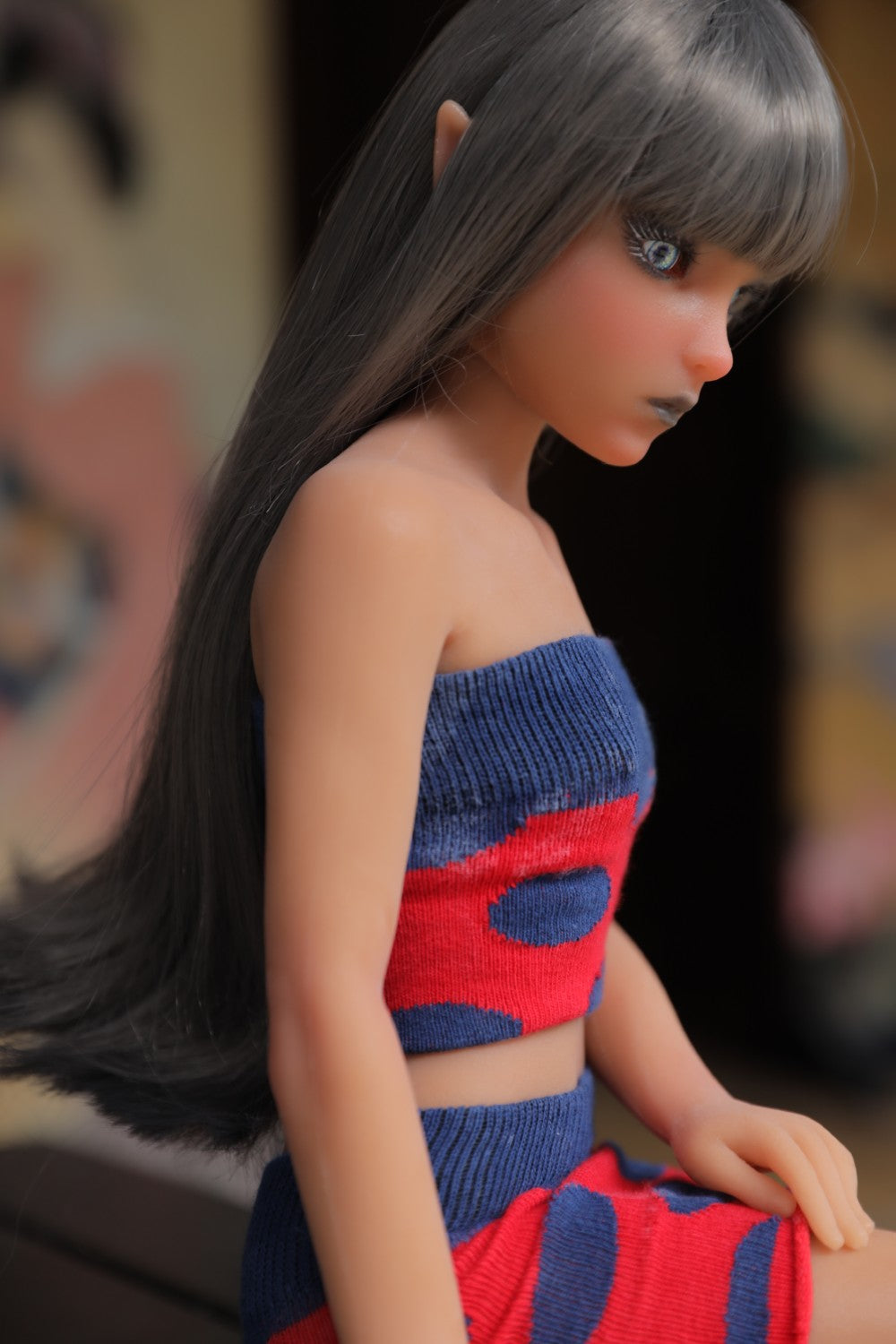 Momoko sekso lėlė (Climax Doll Mini 60cm B puodelis, silikonas)