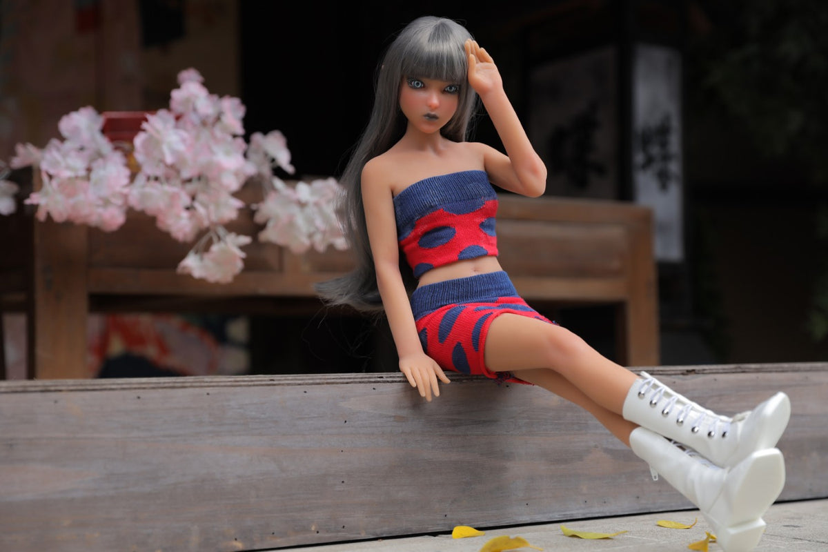 Momoko sekso lėlė (Climax Doll Mini 60cm B puodelis, silikonas)