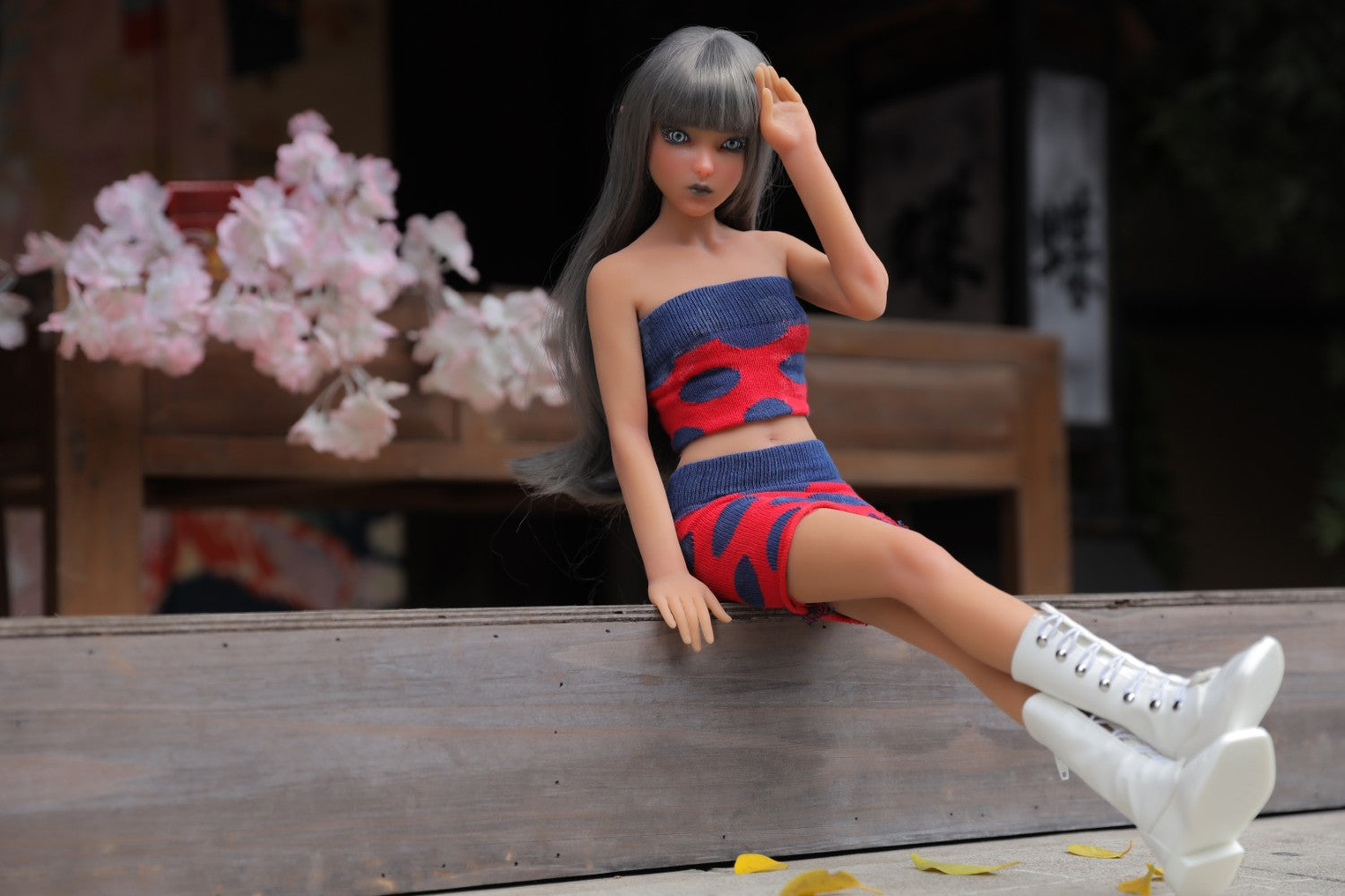 Momoko sekso lėlė (Climax Doll Mini 60cm B puodelis, silikonas)