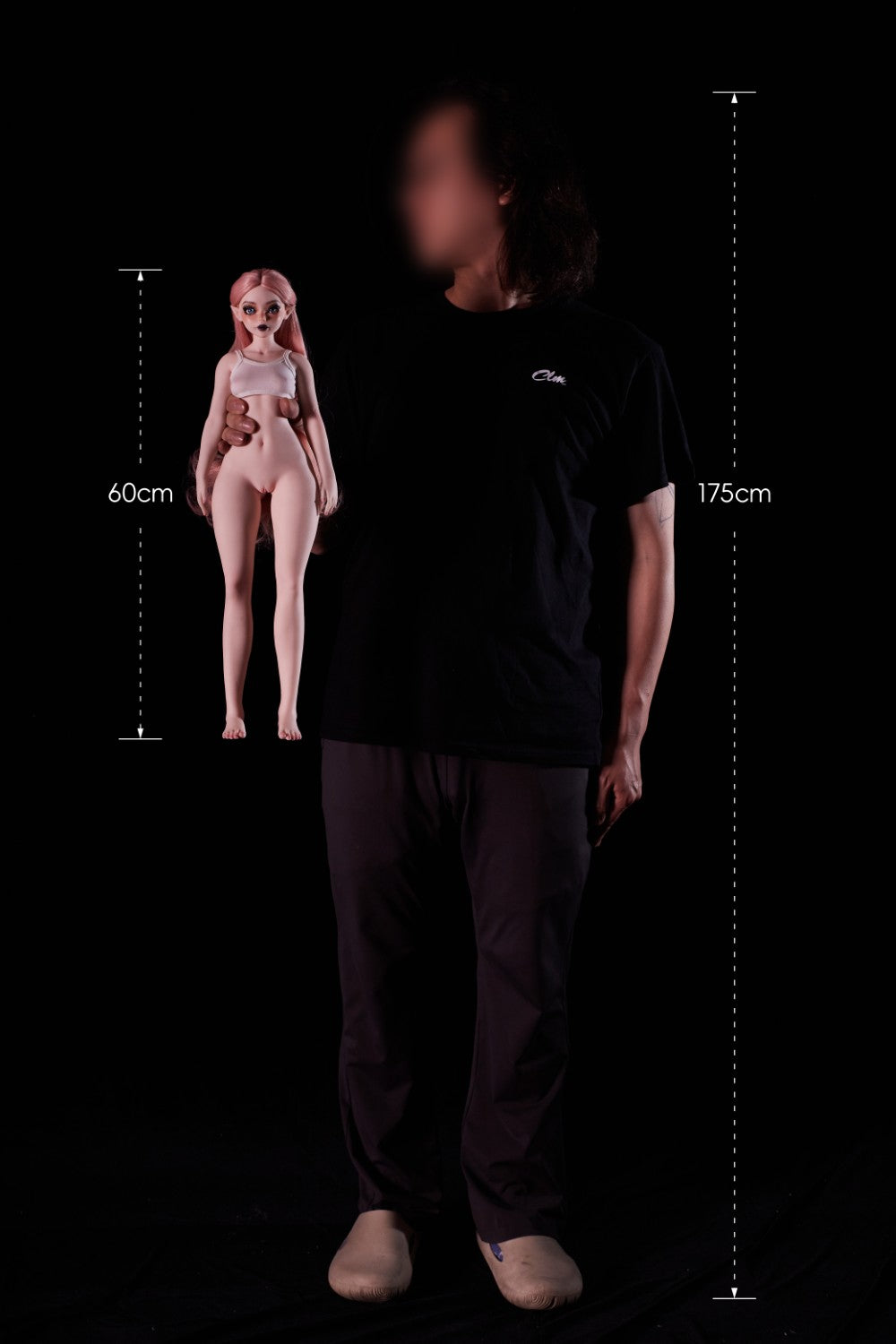 Hilary Sex Doll (Climax Doll Mini 60cm A-puodelis silikoninis)