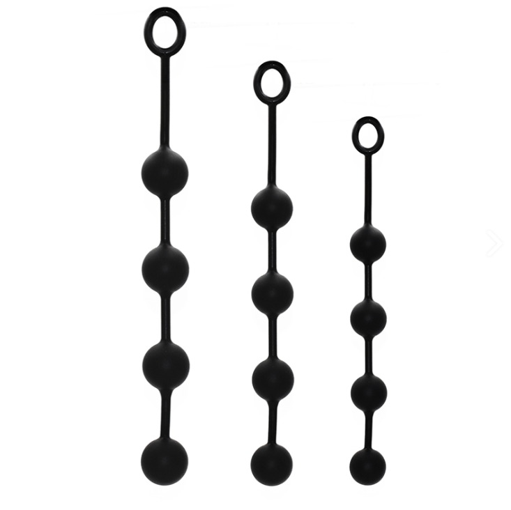 Silikoniniai analiniai karoliukai – 3 dydžiai