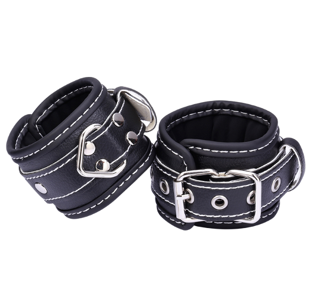 BDSM Rinkinys – antrankiai, rykštė, pavadėlis, kamštukas, akių kaukė (9 dalių rinkinys)