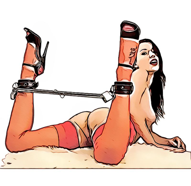 BDSM Šeši antrankių, pėdų antrankių ir metalinio rėmo rinkiniai – reguliuojamas rišimo rinkinys poroms