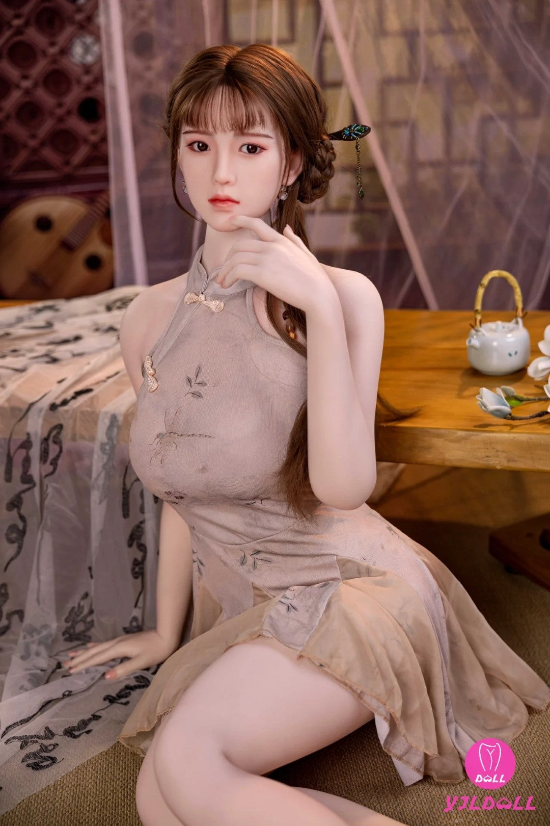 Emmy sekso lėlė (YJL Doll 165 cm D-Cup #396 TPE + silikonas)