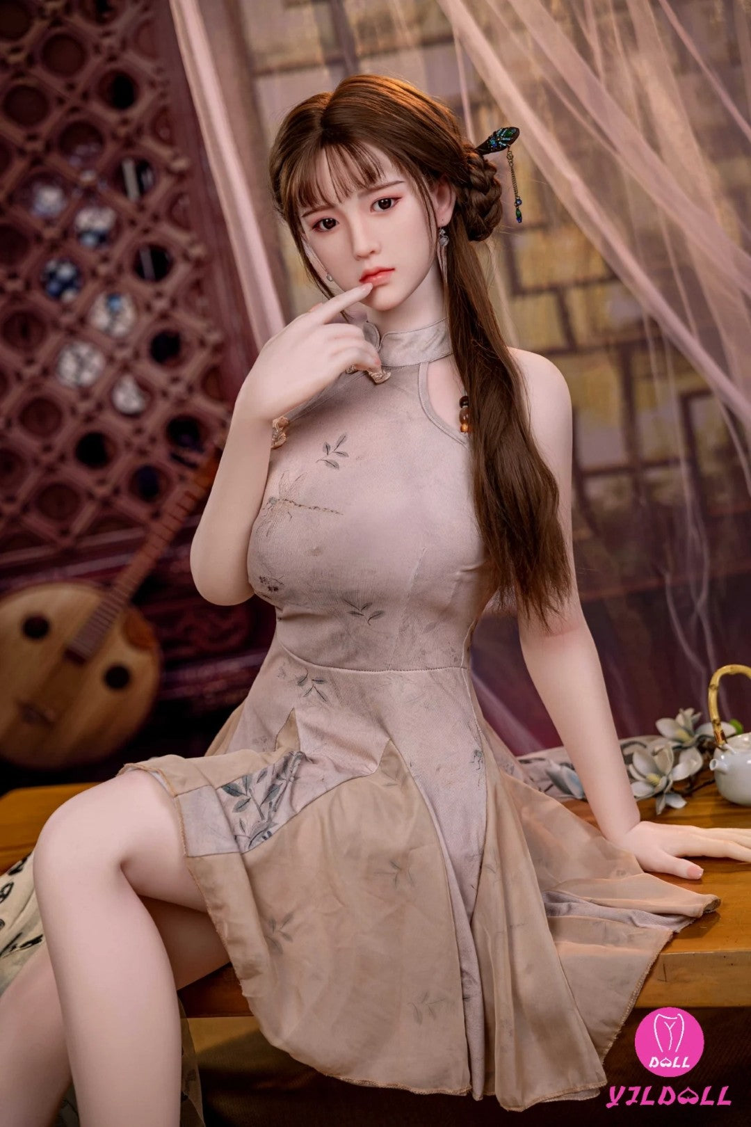 Emmy sekso lėlė (YJL Doll 165 cm D-Cup #396 TPE + silikonas)