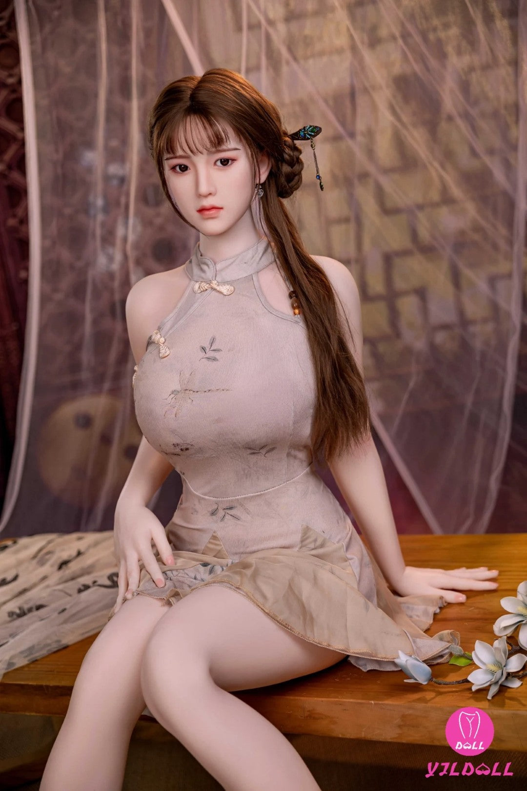 Emmy sekso lėlė (YJL Doll 165 cm D-Cup #396 TPE + silikonas)