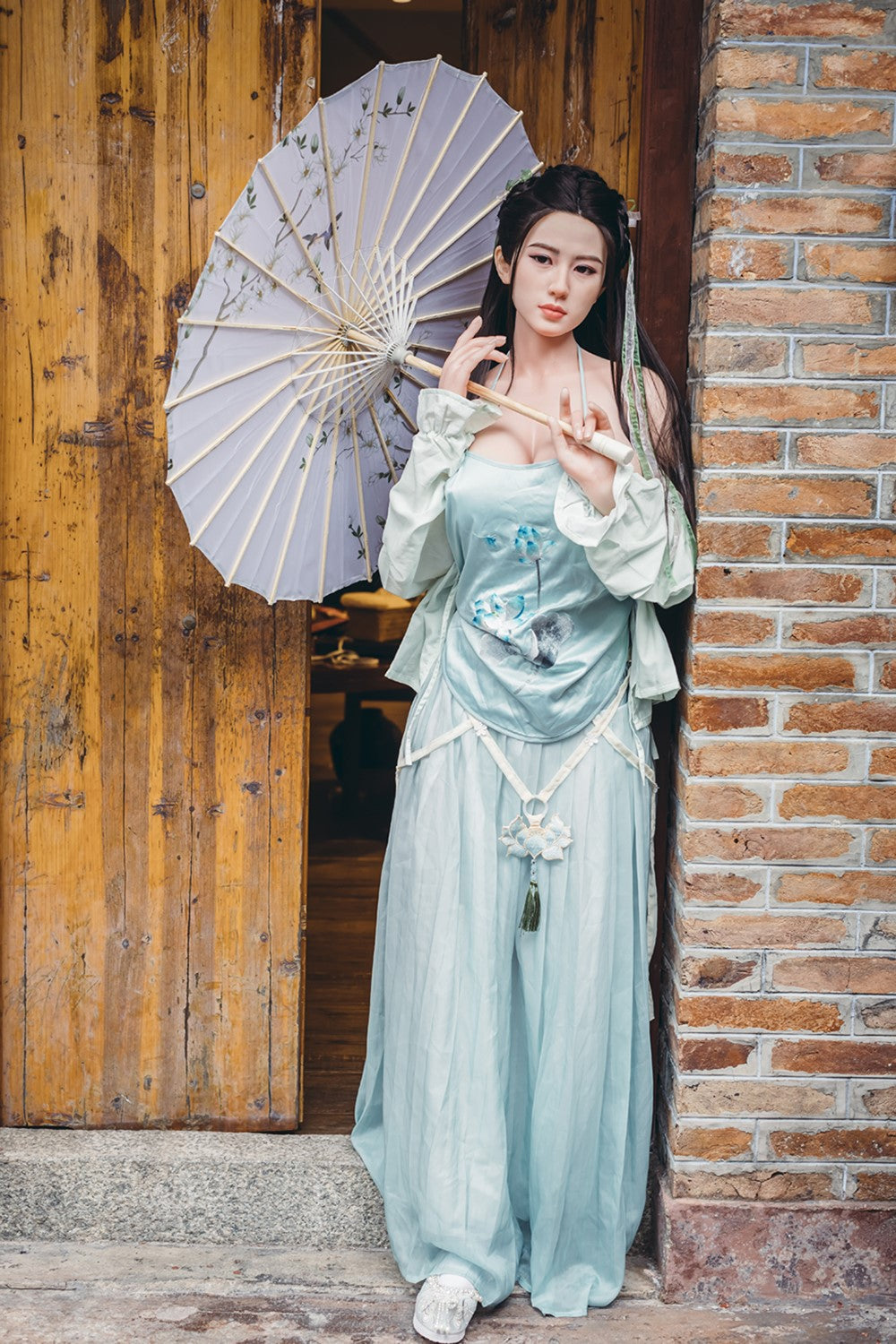 Yuyan sekso lėlė (Starpery 163 cm G puodelis TPE + silikonas)
