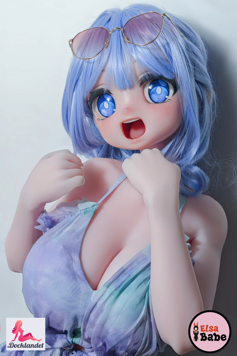 Oikawa Satsuki silikoninė lėlė 144 cm nuo Elsa Babe su paplūdimio drabužiais – rodo tikrovišką veidą ir detales.
