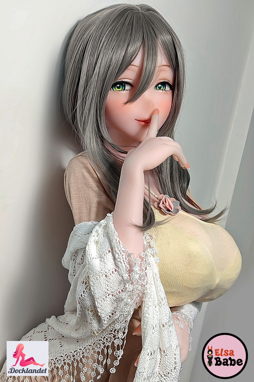 Elsa Babe Sekso lėlė Aono Asuka iš platininio silikono su anime įkvėptu dizainu