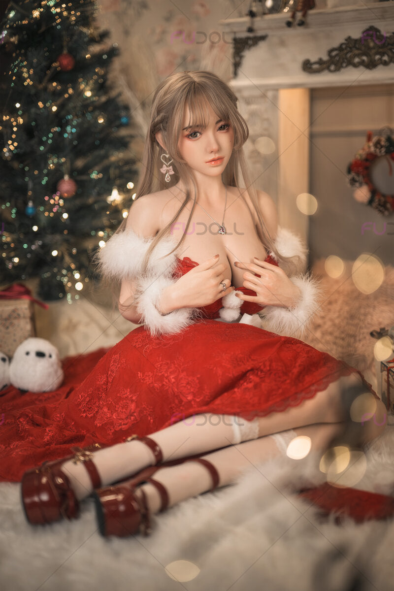Miss Santa Sex Doll (FUDoll 165 cm F puodelis # J032-1 silikonas)