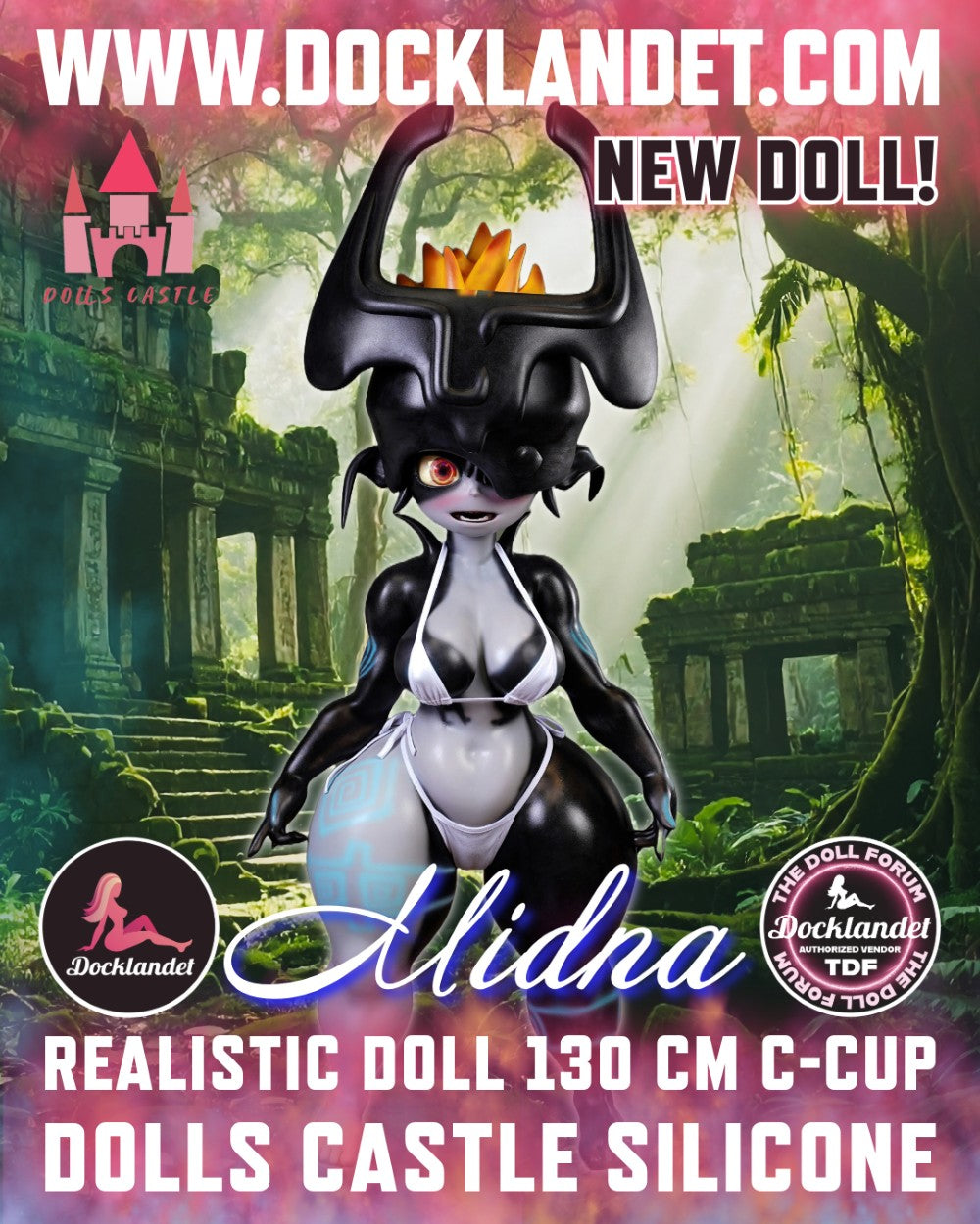 Sekso lėlė Midna (Dolls Castle 130 cm C-Cup #SZ6 silikonas)