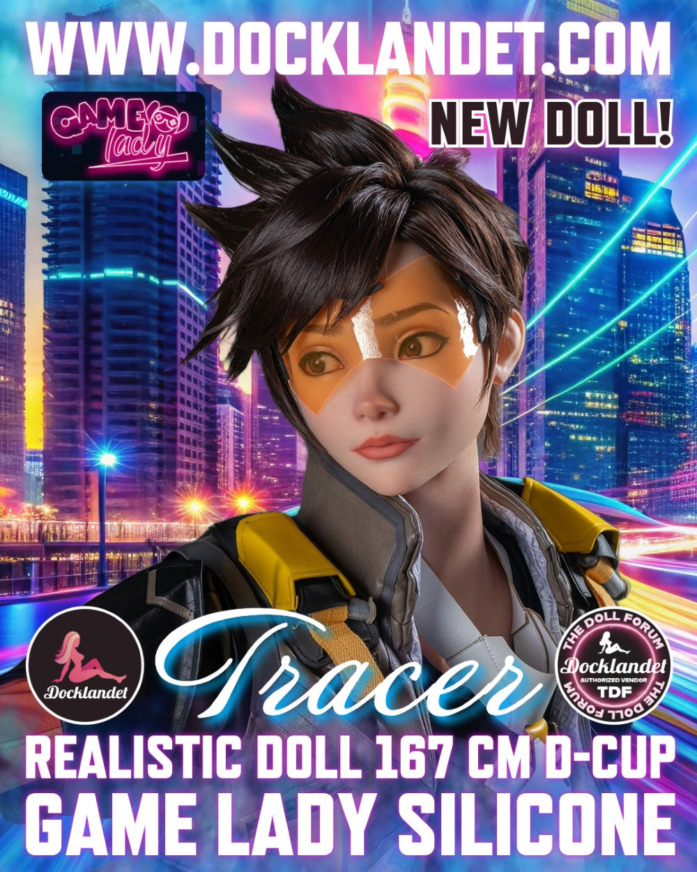 Sex Doll Tracer (žaidimo moteris 167 cm D-Cup Nr. 29-1 silikonas)