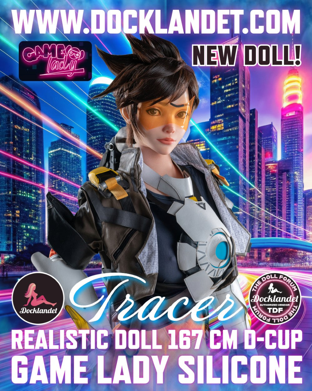 Sex Doll Tracer (žaidimo moteris 167 cm D-Cup Nr. 29-1 silikonas)