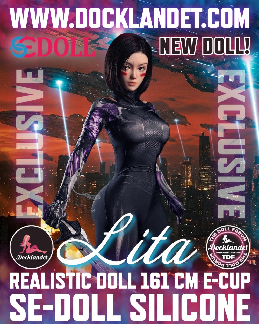 Lita.A "Alita" sekso lėlė (SEDoll 161 cm E-Cup #149SC Silicone)