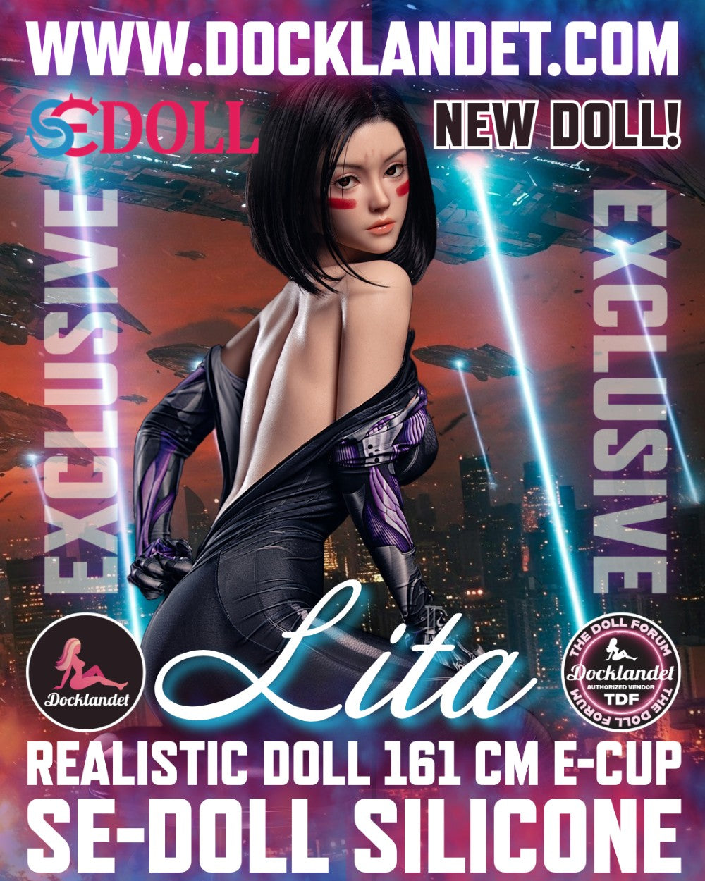Lita.A "Alita" sekso lėlė (SEDoll 161 cm E-Cup #149SC Silicone)