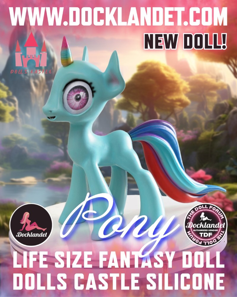 Ponis Sex Doll (Dolls Castle 46 cm silikonas)