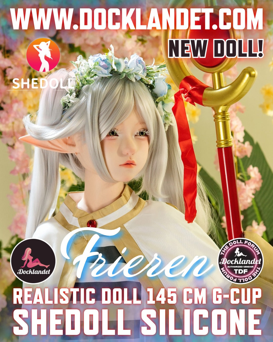 This one Frieren silikoninė lėlė nėra oficiali Frieren: Beyond Journey's End product. Clothes and accessories are not included with the doll, but can be purchased separately if desired. SHEDOLL is a well-known and experienced manufacturer and their realistic dolls are of the highest quality. Frieren sex doll is a unique anime inspired cosplay doll and something for the true enthusiast or collector!