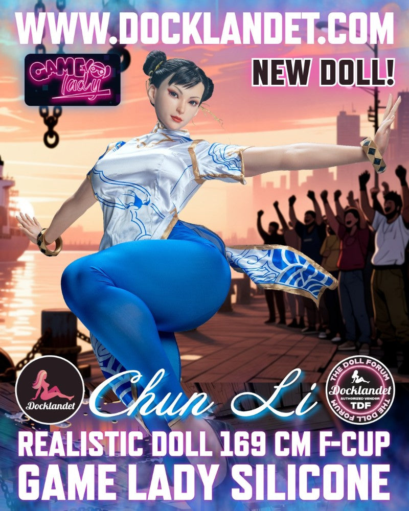 Chun Li Sex Doll (Game Lady 169cm F-Cup Nr.33-1 Silicone) Street Fighter Life Size Lėlė