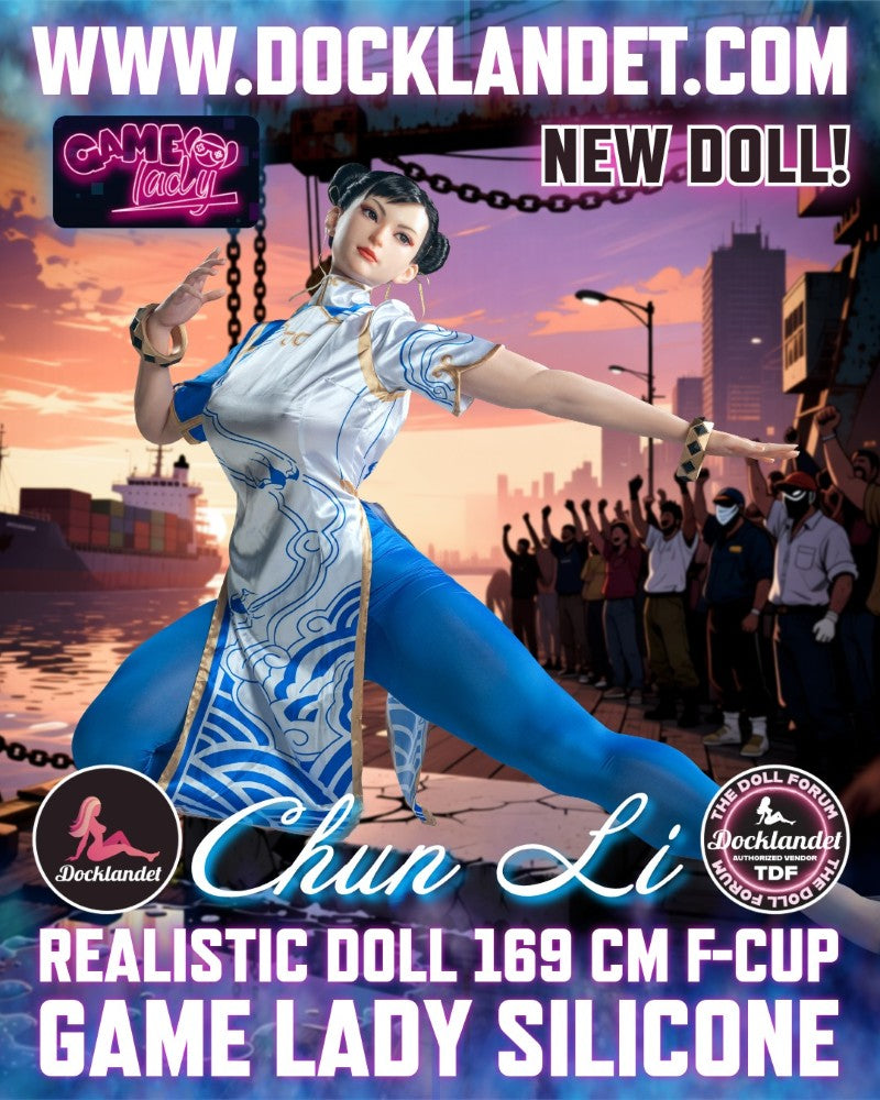 Chun Li Sex Doll (Game Lady 169cm F-Cup Nr.33-1 Silicone) Street Fighter Life Size Lėlė