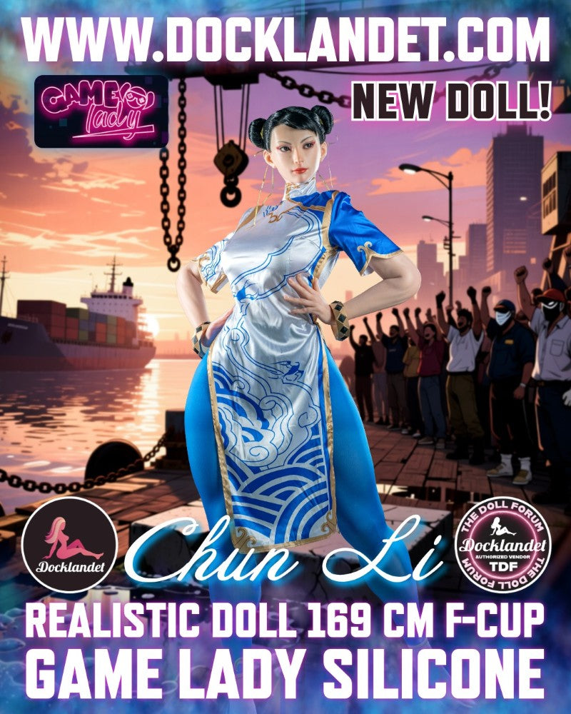 Chun Li Sex Doll (Game Lady 169cm F-Cup Nr.33-1 Silicone) Street Fighter Life Size Lėlė
