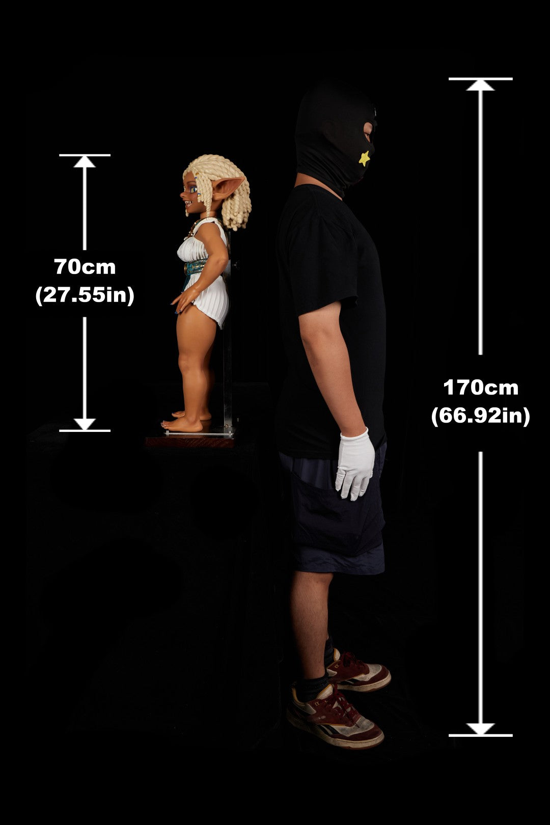 Sekso lėlė Kaela (Climax Doll Mini 70 cm V formos puodelis, silikonas)