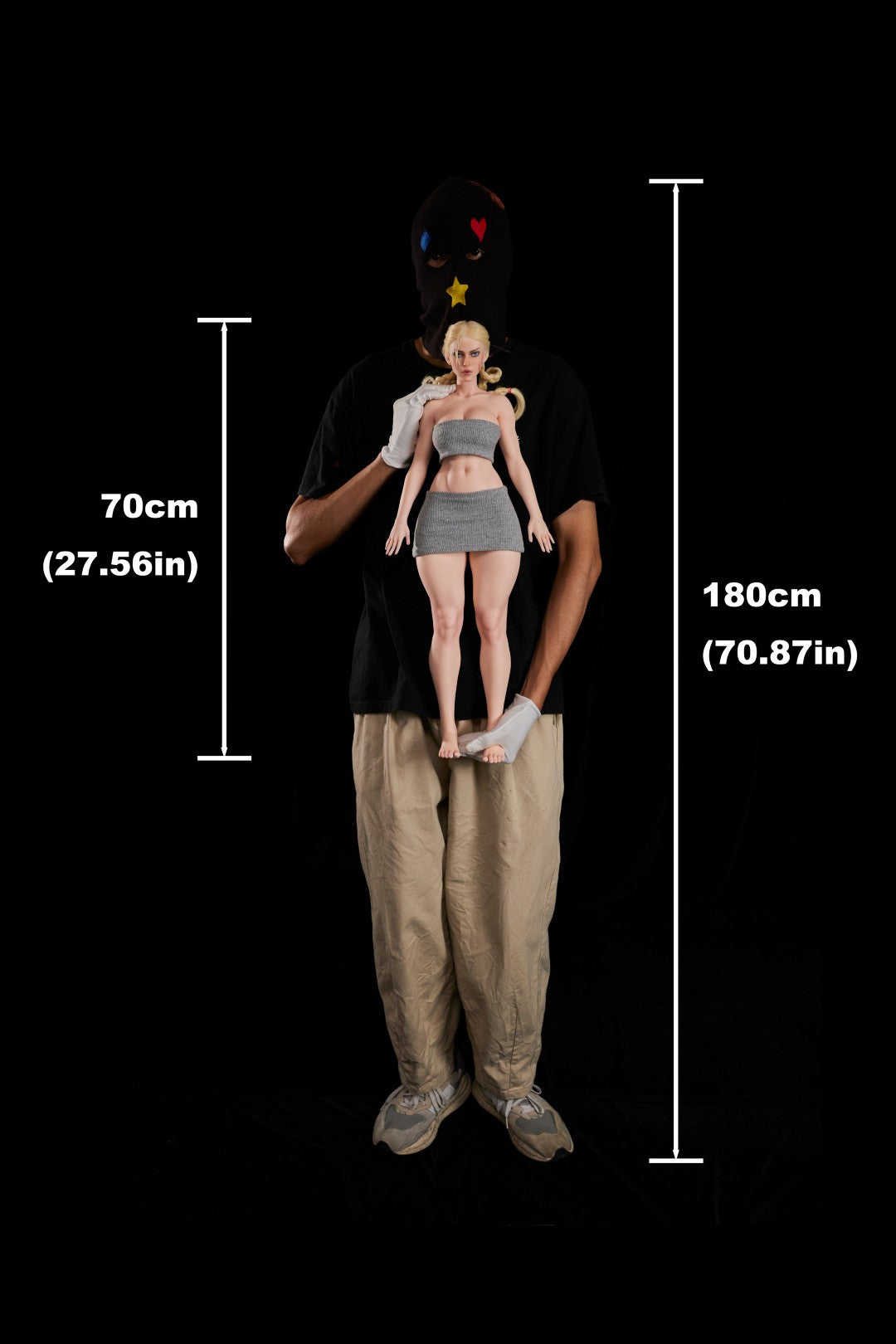 Cammy Sex Doll (Climax Doll Mini 70cm D-puodelis, silikonas)