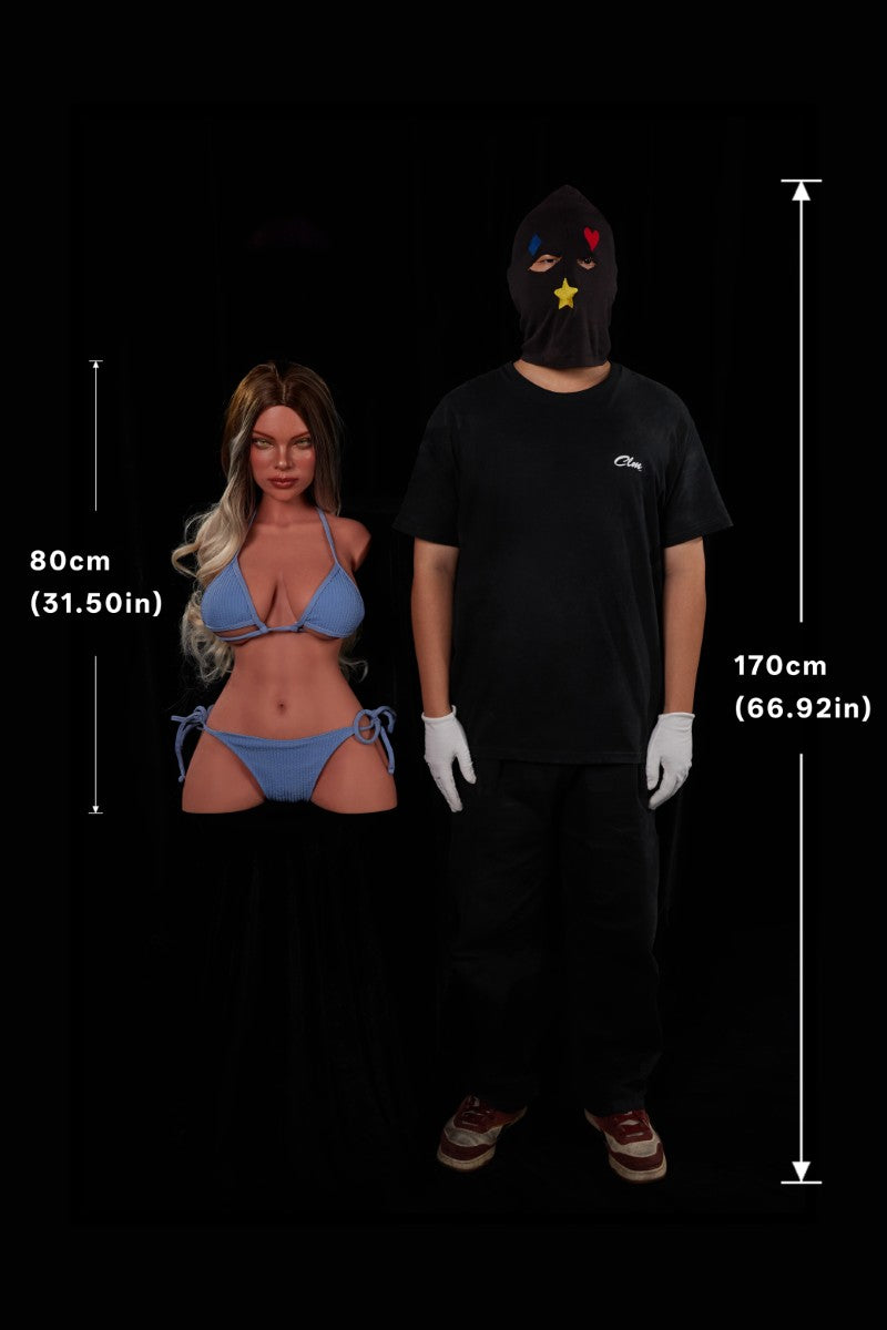 Hedia Torso Sexdocka (Climax Doll ULW 80cm E-kupa Silikon)