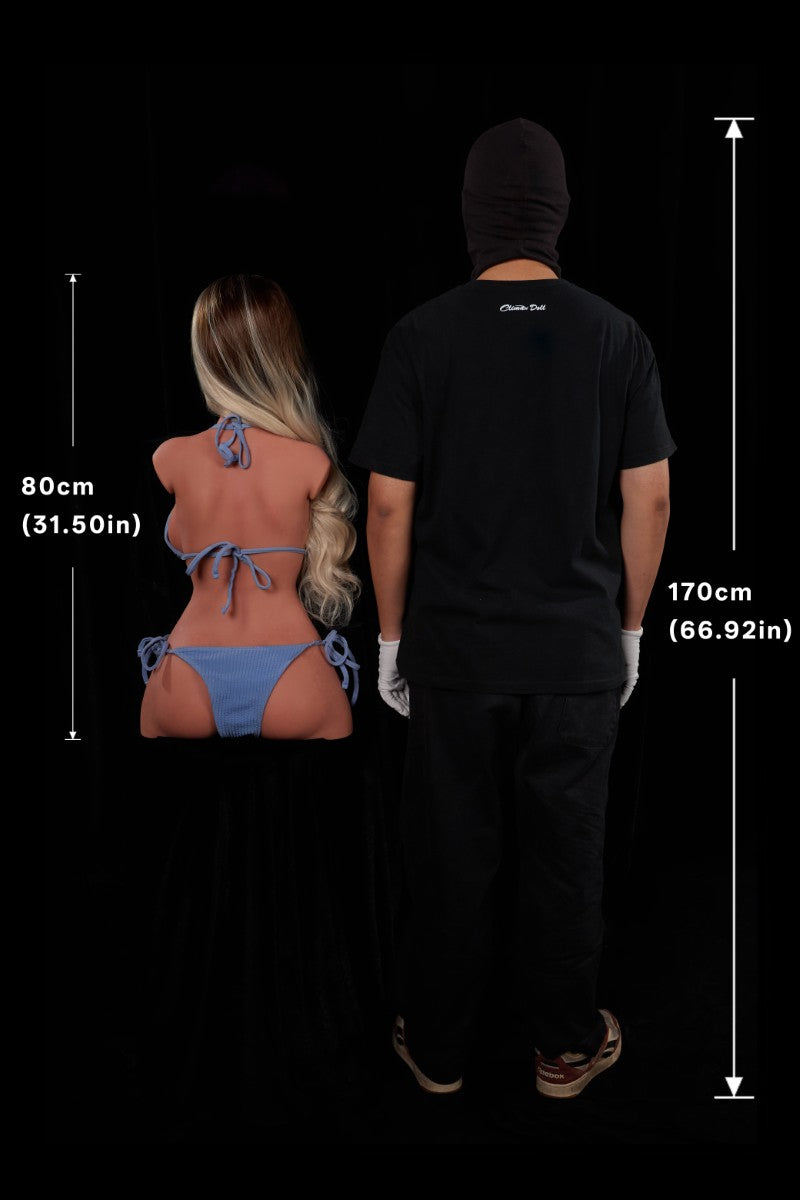 Hedia Torso Sexdocka (Climax Doll ULW 80cm E-kupa Silikon)