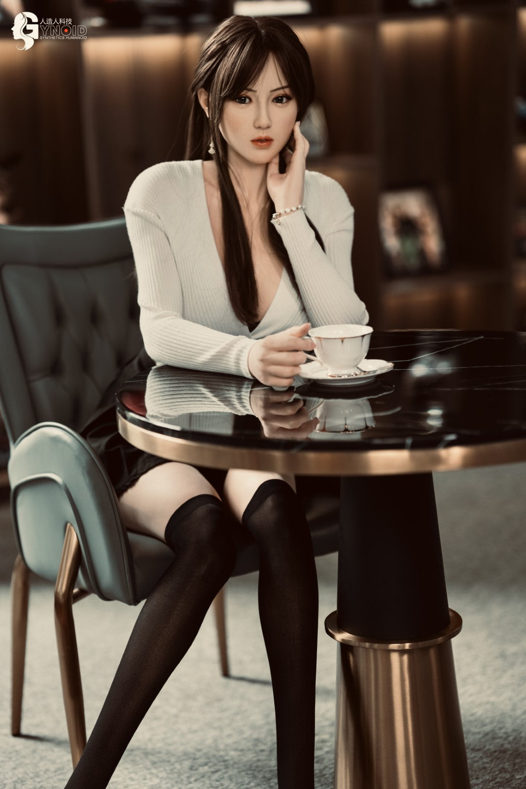 Sekso lėlė Leyla Model 19R Deluxe (Gynoid Doll 168 cm F-Cup silikoninis)