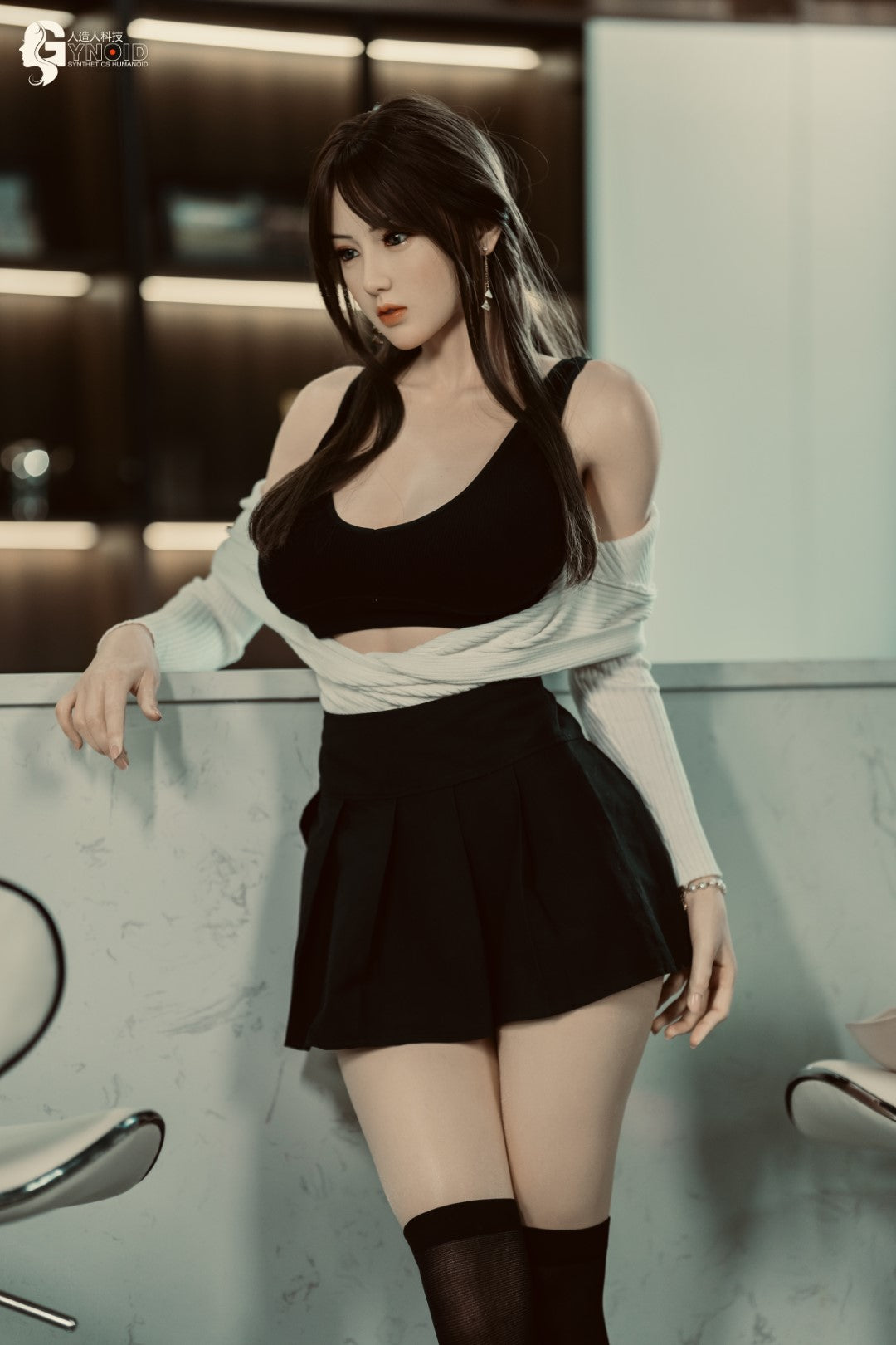 Sekso lėlė Leyla Model 19R Deluxe (Gynoid Doll 168 cm F-Cup silikoninis)