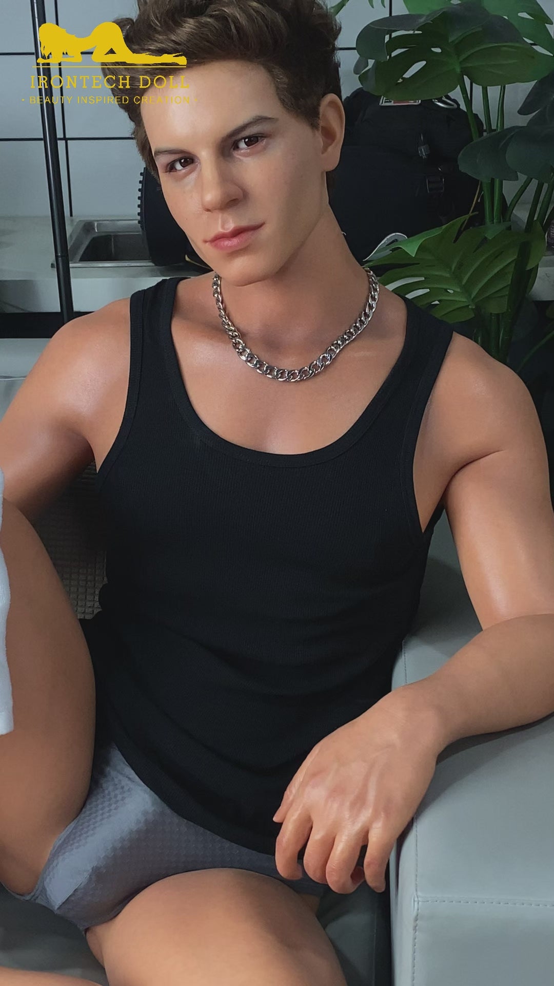 Sekso lėlė Drake Von Pornstar (Irontech Doll 175cm silikoninis)