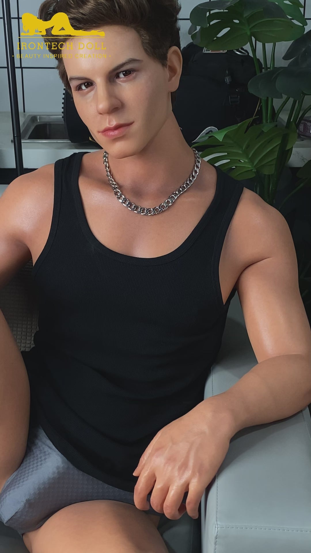 Sekso lėlė Drake Von Pornstar (Irontech Doll 175cm silikoninis)