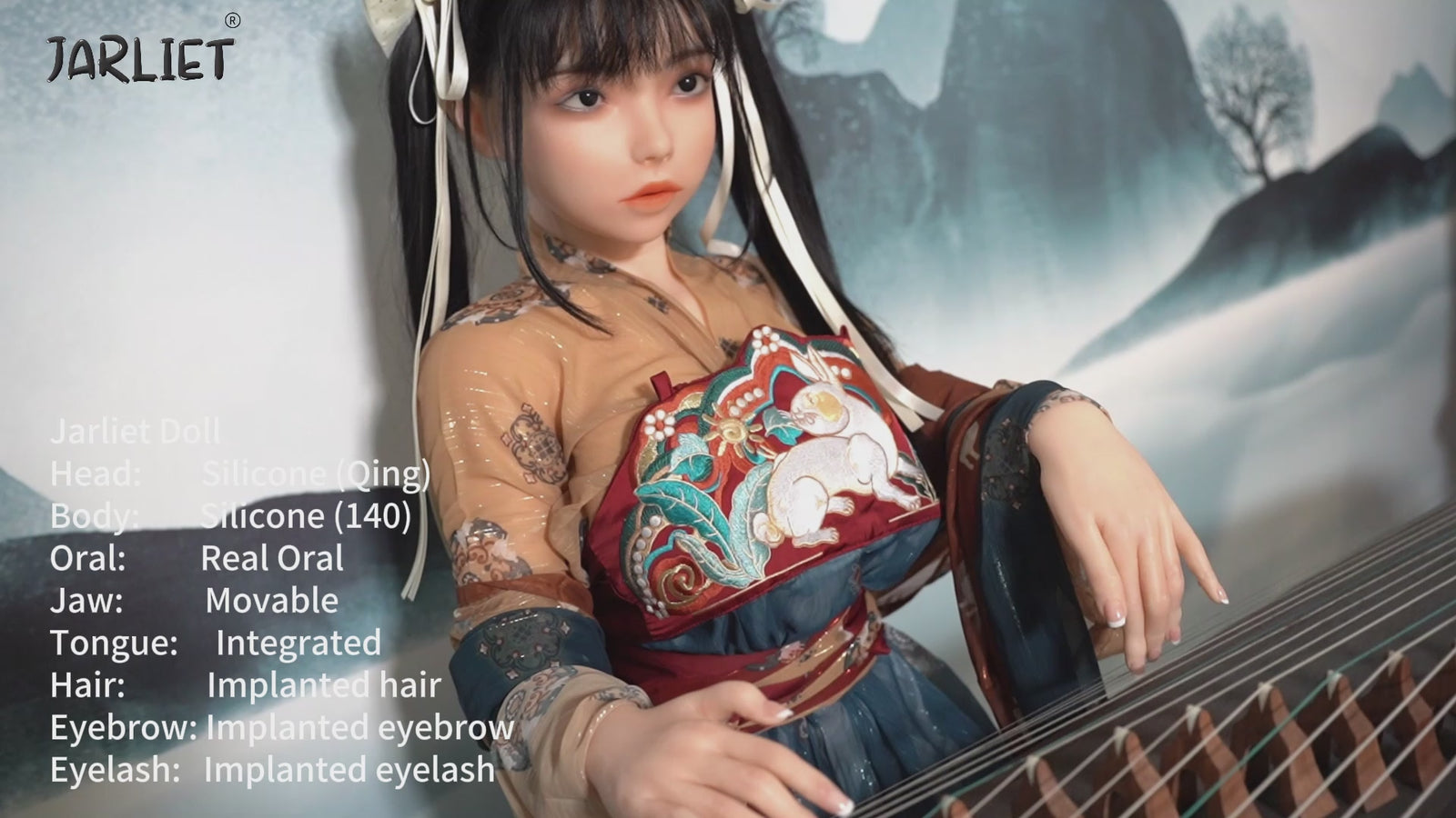 Qing 2 Sex Doll (Jarliet 140 cm C-Cup silikoninis)