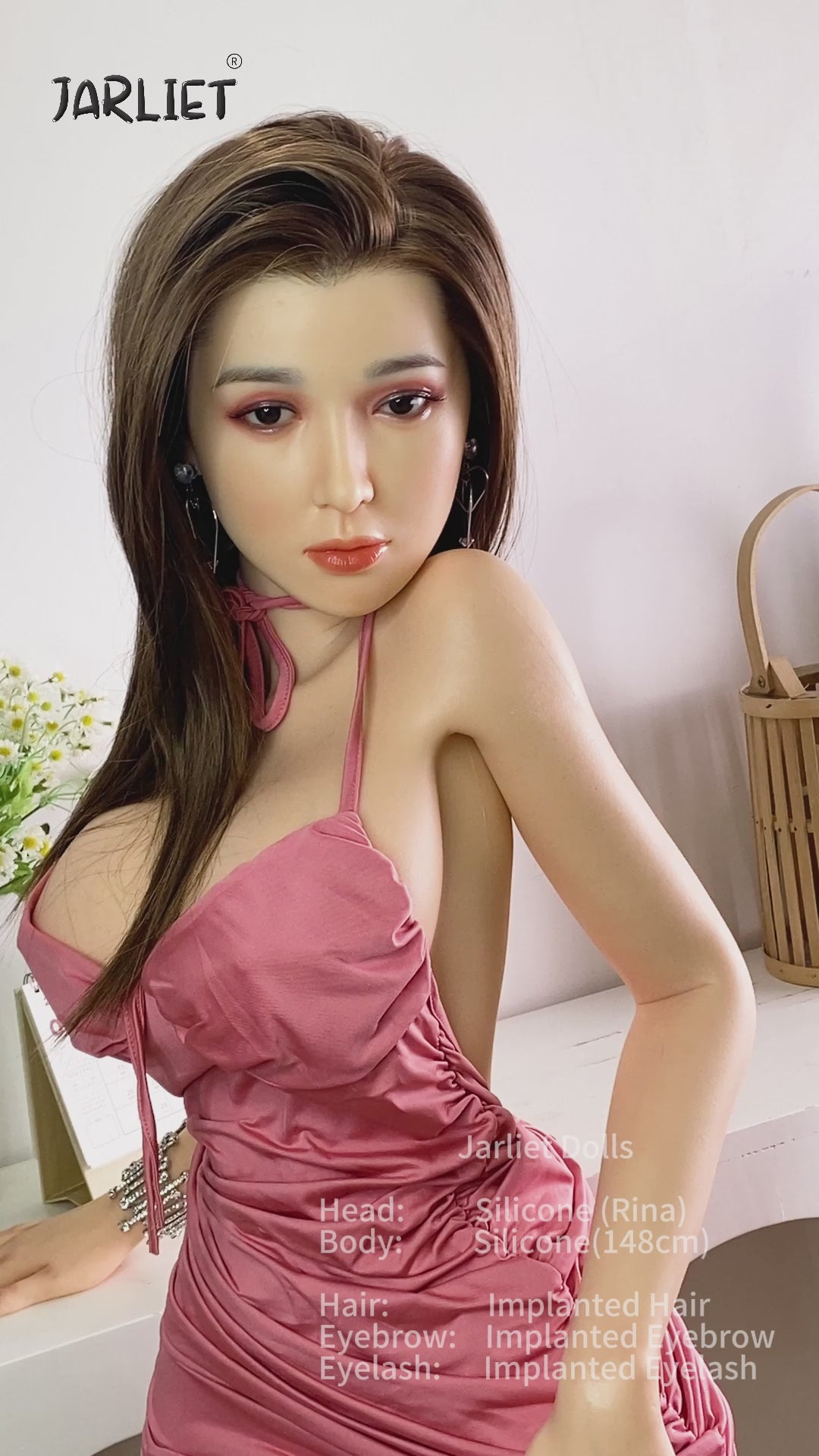 Sekso lėlė Rina (Jarliet 148 cm E-Cup silikoninis)