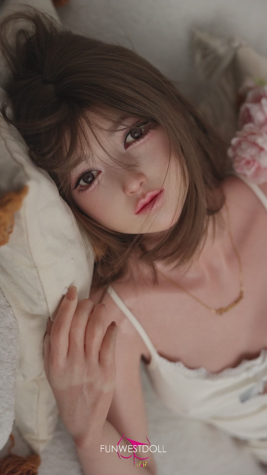 Amy sekso lėlė (FunWest Doll 159 cm A formos puodelis #041S silikonas)