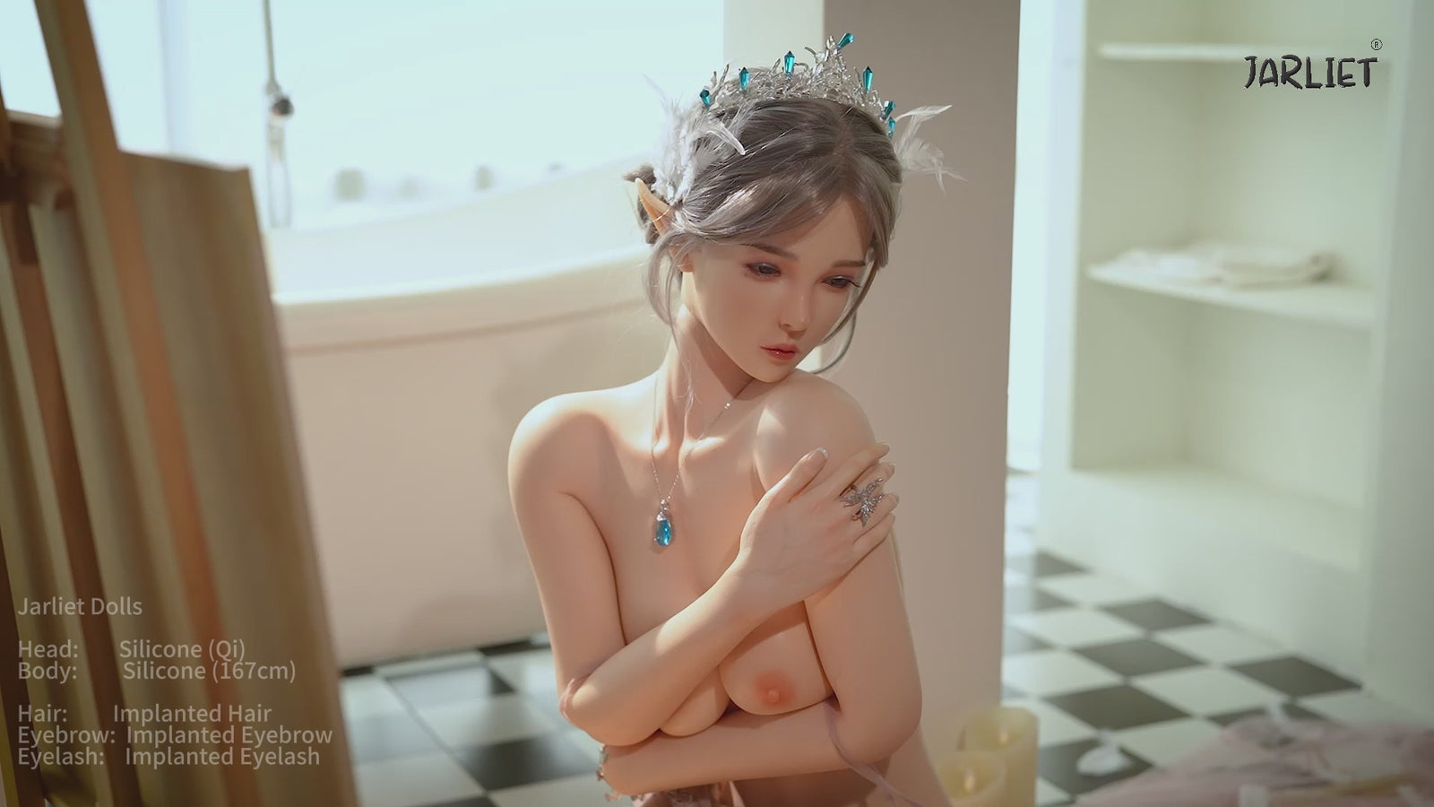 Qi Sex Doll (Jarliet 167 cm B puodelio silikonas)