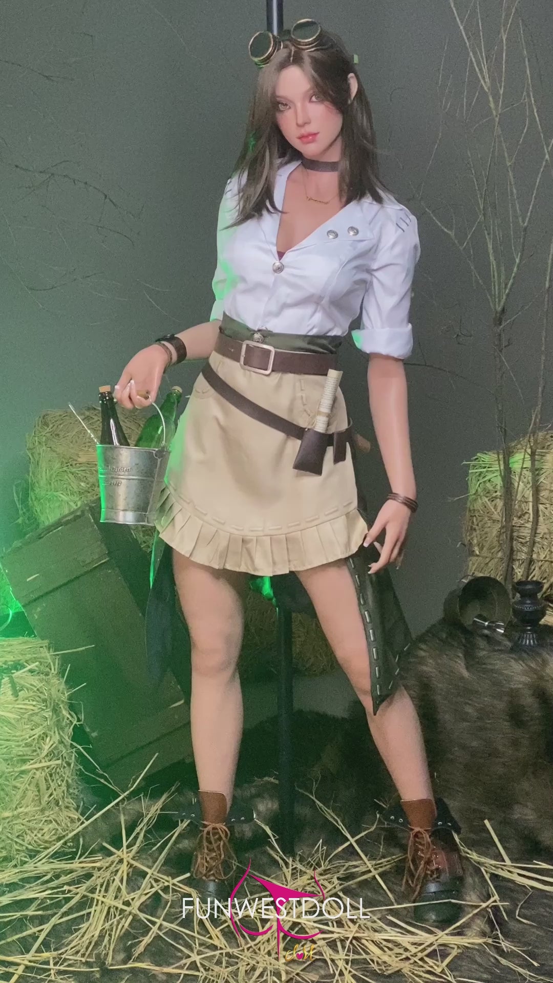 Lexie sekso lėlė (FunWest Doll 168 cm D formos puodelio #026S RST Silikonas) EXPRESS