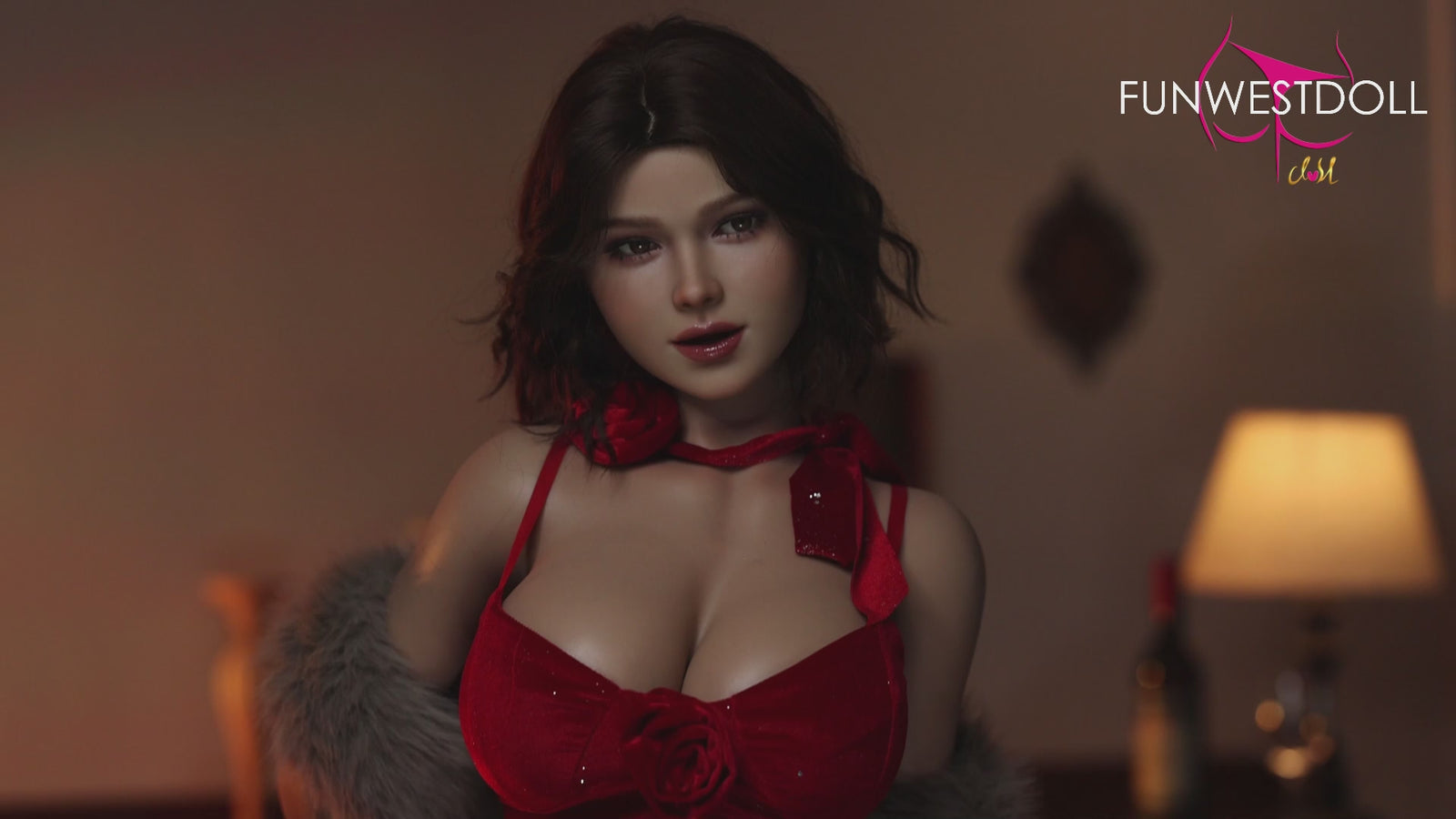 Rožių sekso lėlė (FunWest Doll 157 cm G formos puodelis #043SJ silikonas)