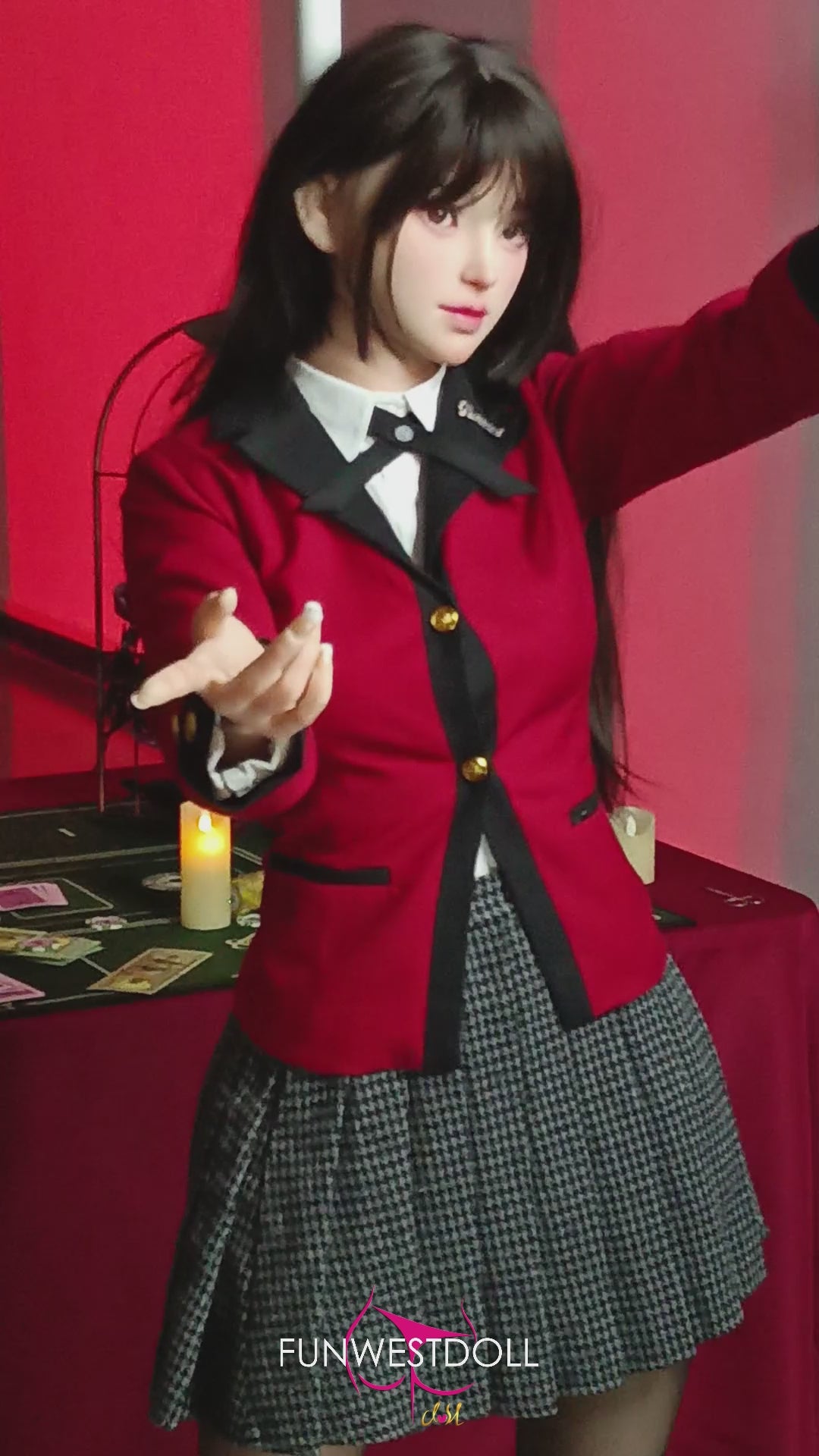 Yumeko Jabami sekso lėlė (FunWest Doll 159 cm A-puodelio #038S RST Silikonas) EXPRESS