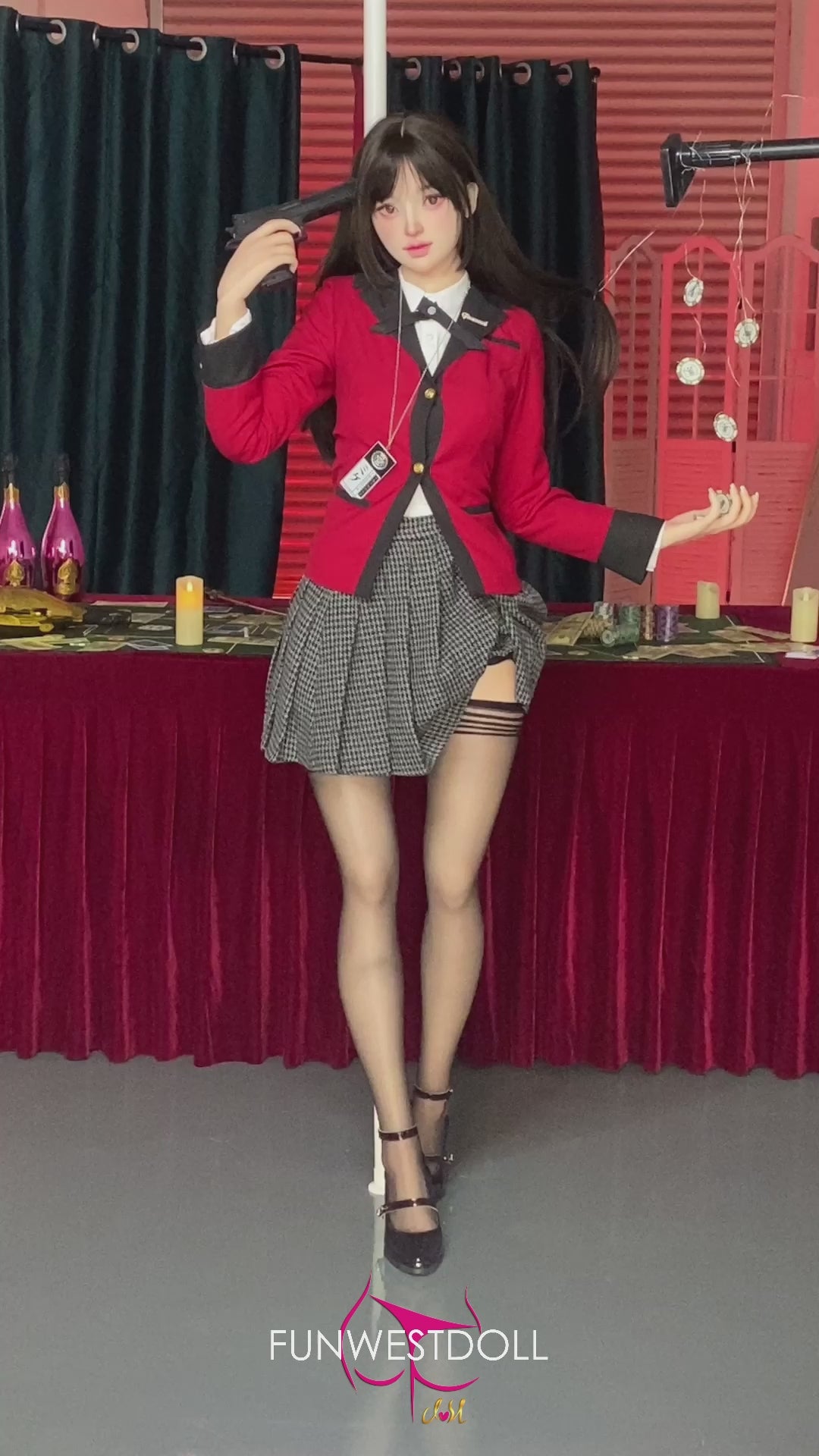 Yumeko Jabami sekso lėlė (FunWest Doll 159 cm A-puodelio #038S RST Silikonas) EXPRESS