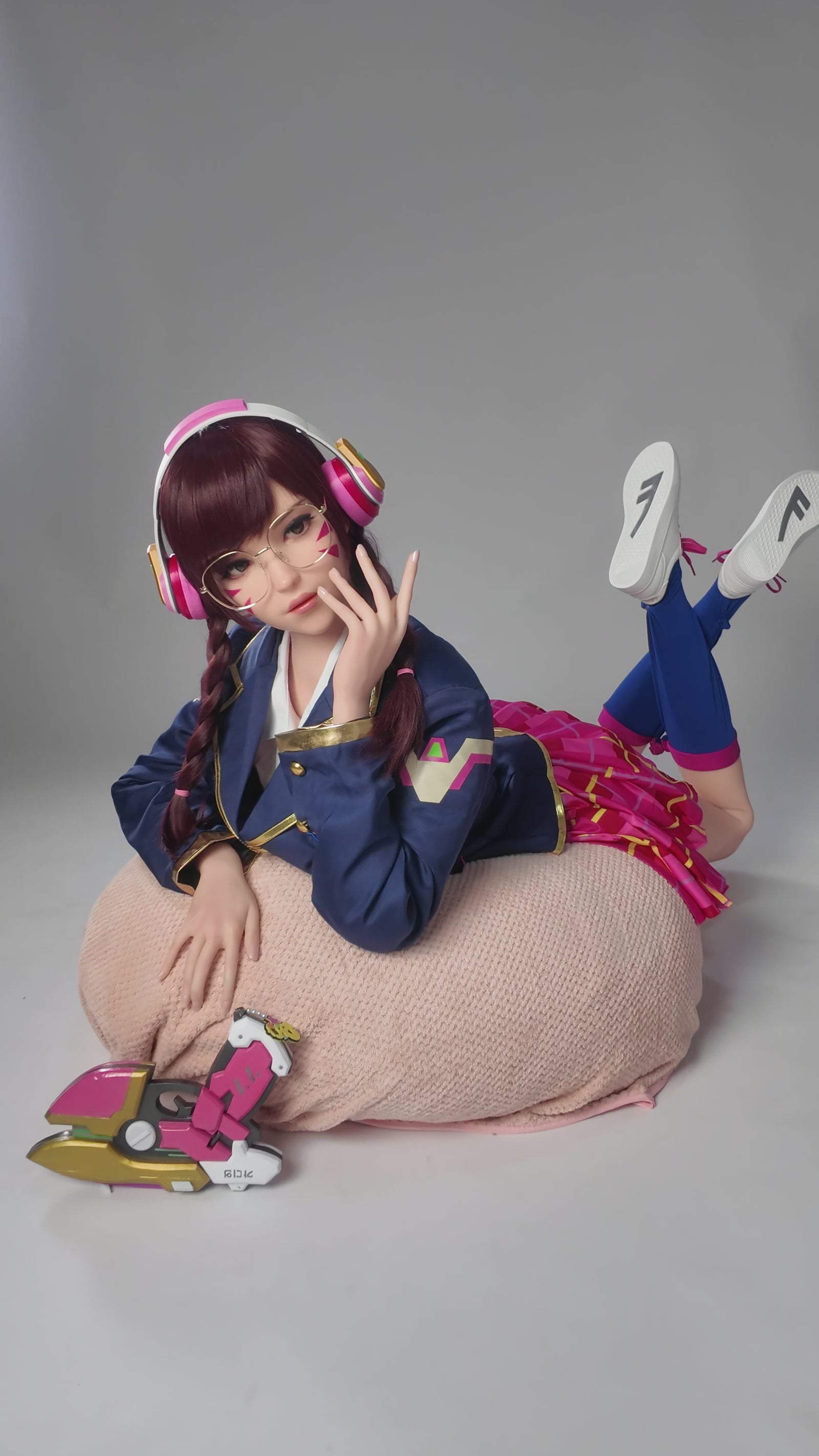 D.Va Hana Song Sex Doll (Game Lady 166 cm E-Cup Nr. 23 silikonas)
