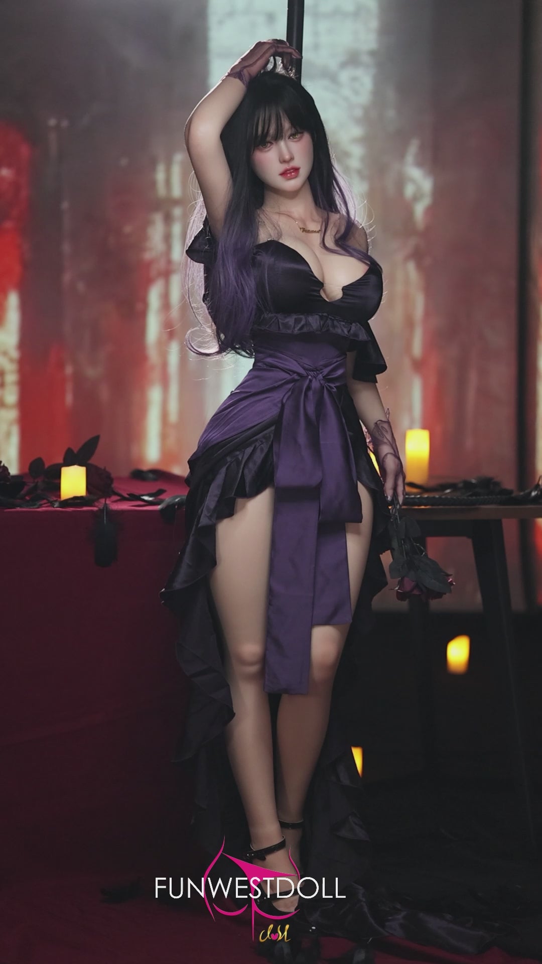 Chloe sekso lėlė (FunWest Doll 160 cm E-puodelis #035S silikonas)