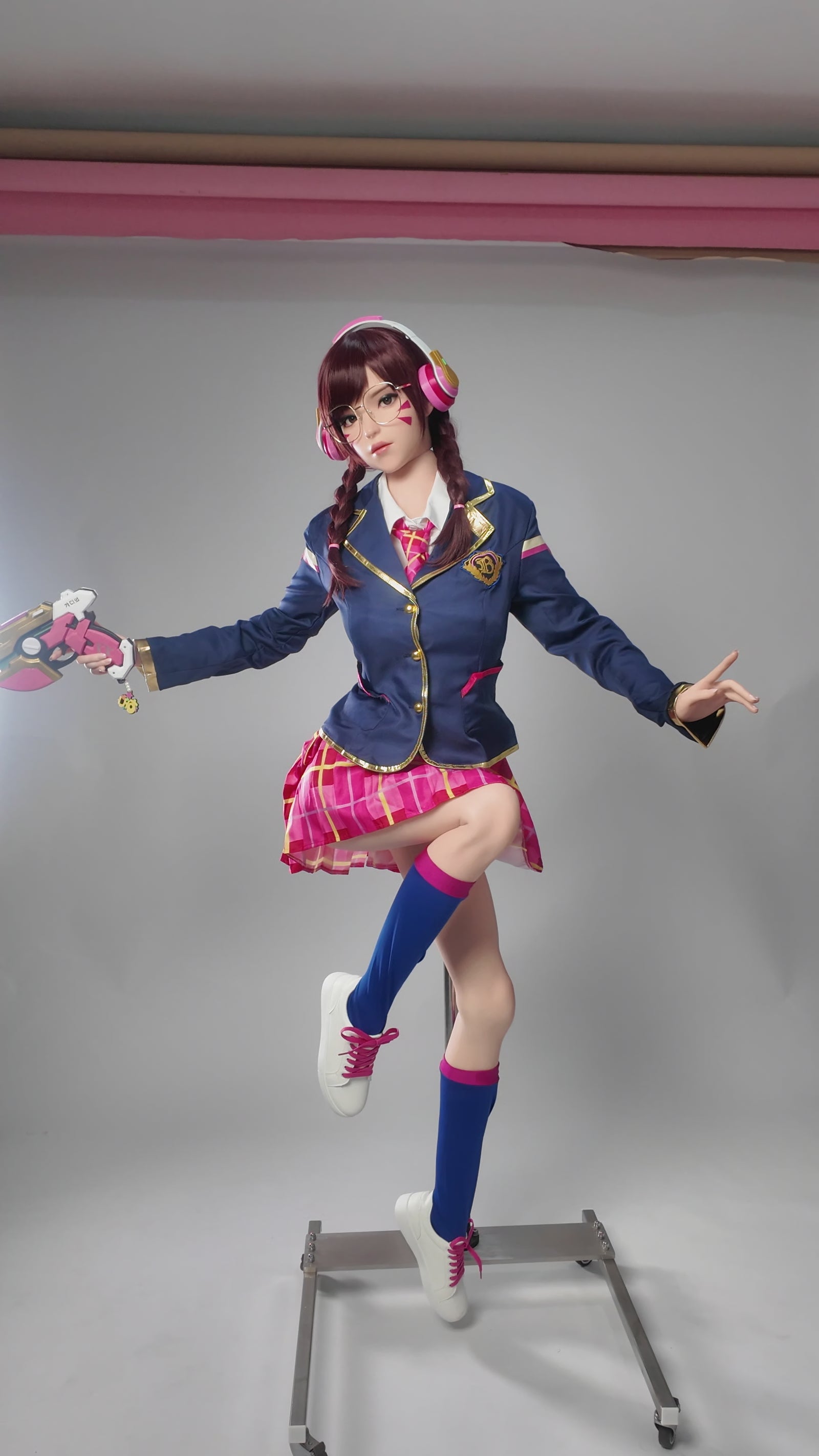 D.Va Hana Song Sex Doll (Game Lady 166 cm E-Cup Nr. 23 silikonas)