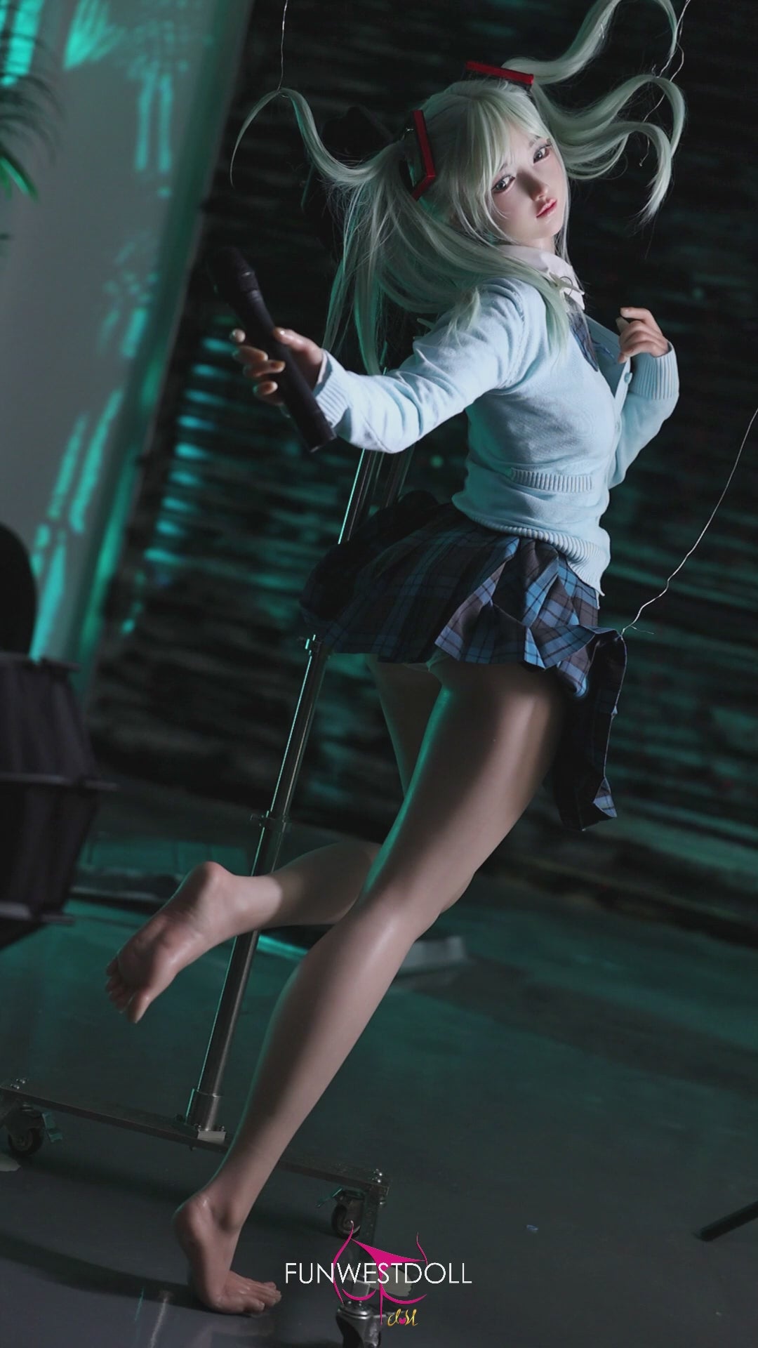 Sekso lėlė Hatsune Miko (FunWest Doll 159 cm A puodelis #041S silikonas)