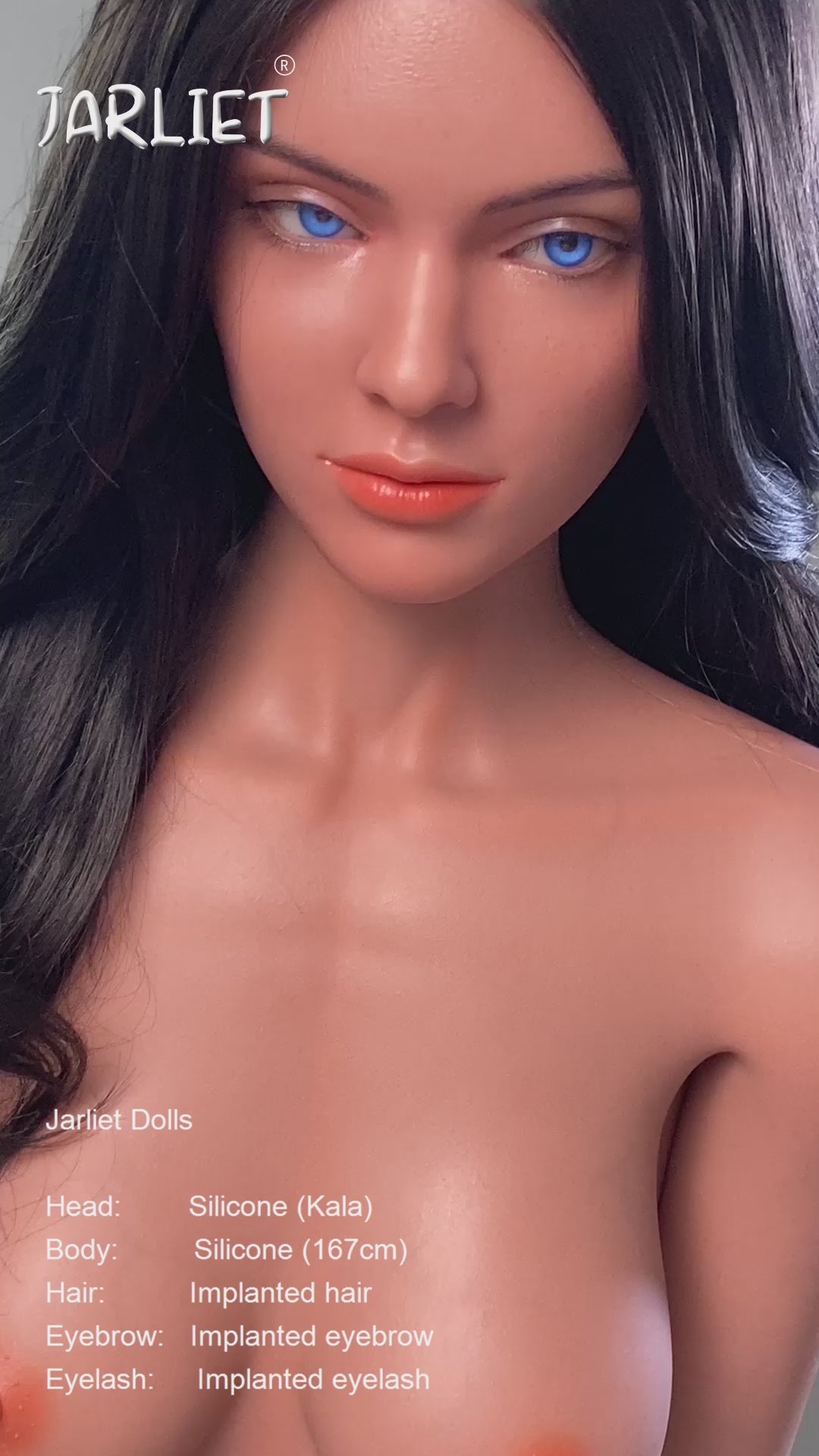 Kala sekso lėlė (Jarliet 167 cm B puodelio silikonas)