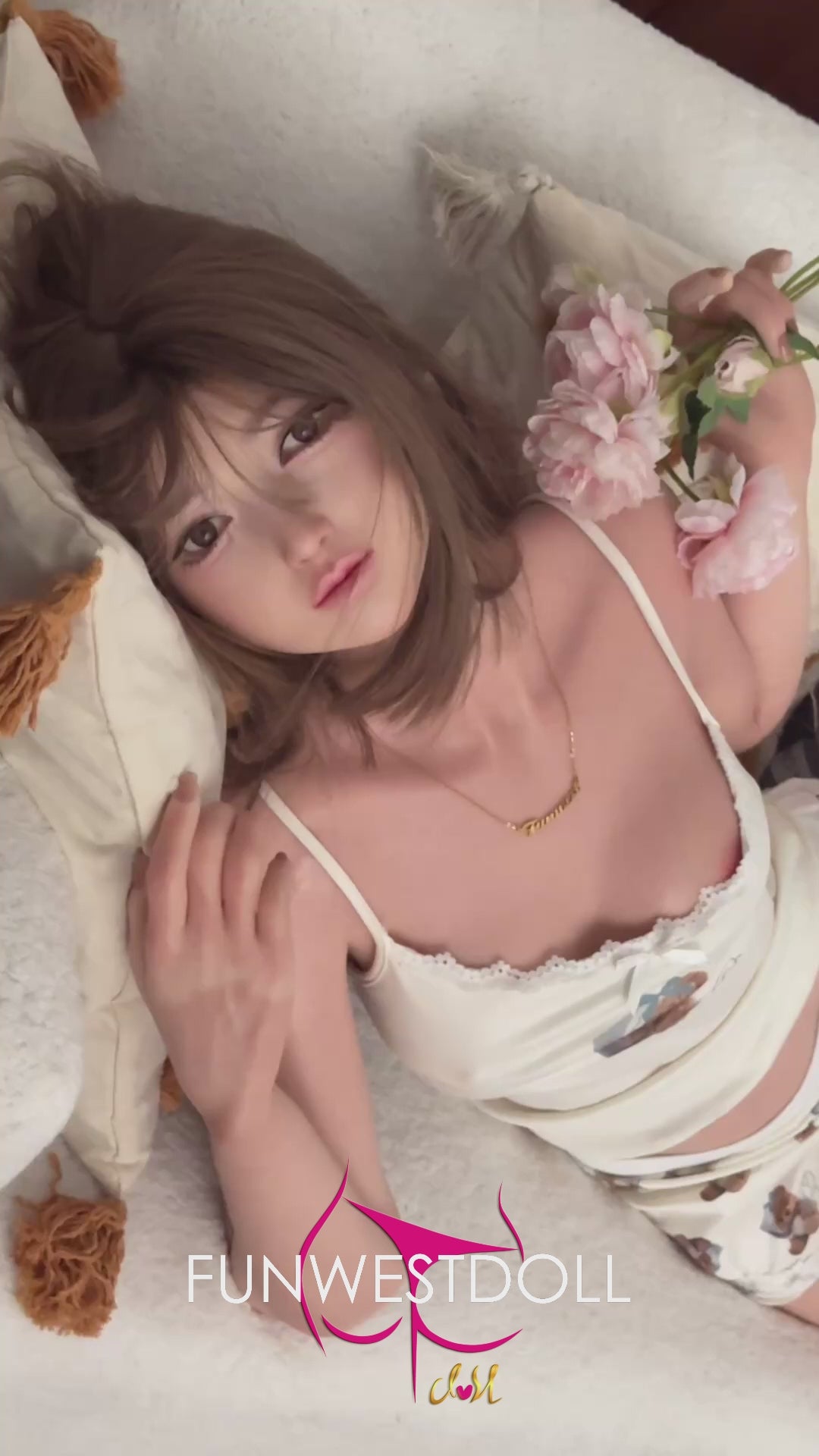 Amy sekso lėlė (FunWest Doll 159 cm A formos puodelis #041S silikonas)