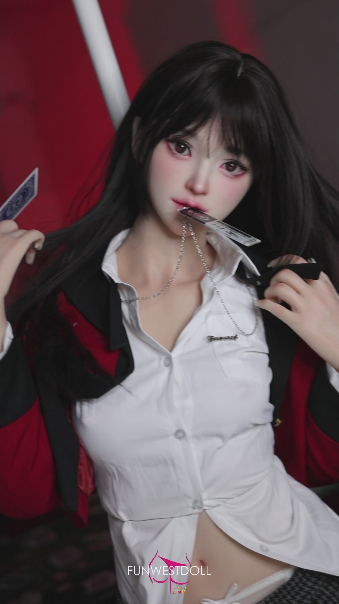 Yumeko Jabami sekso lėlė (FunWest Doll 159 cm A-puodelio #038S RST Silikonas) EXPRESS