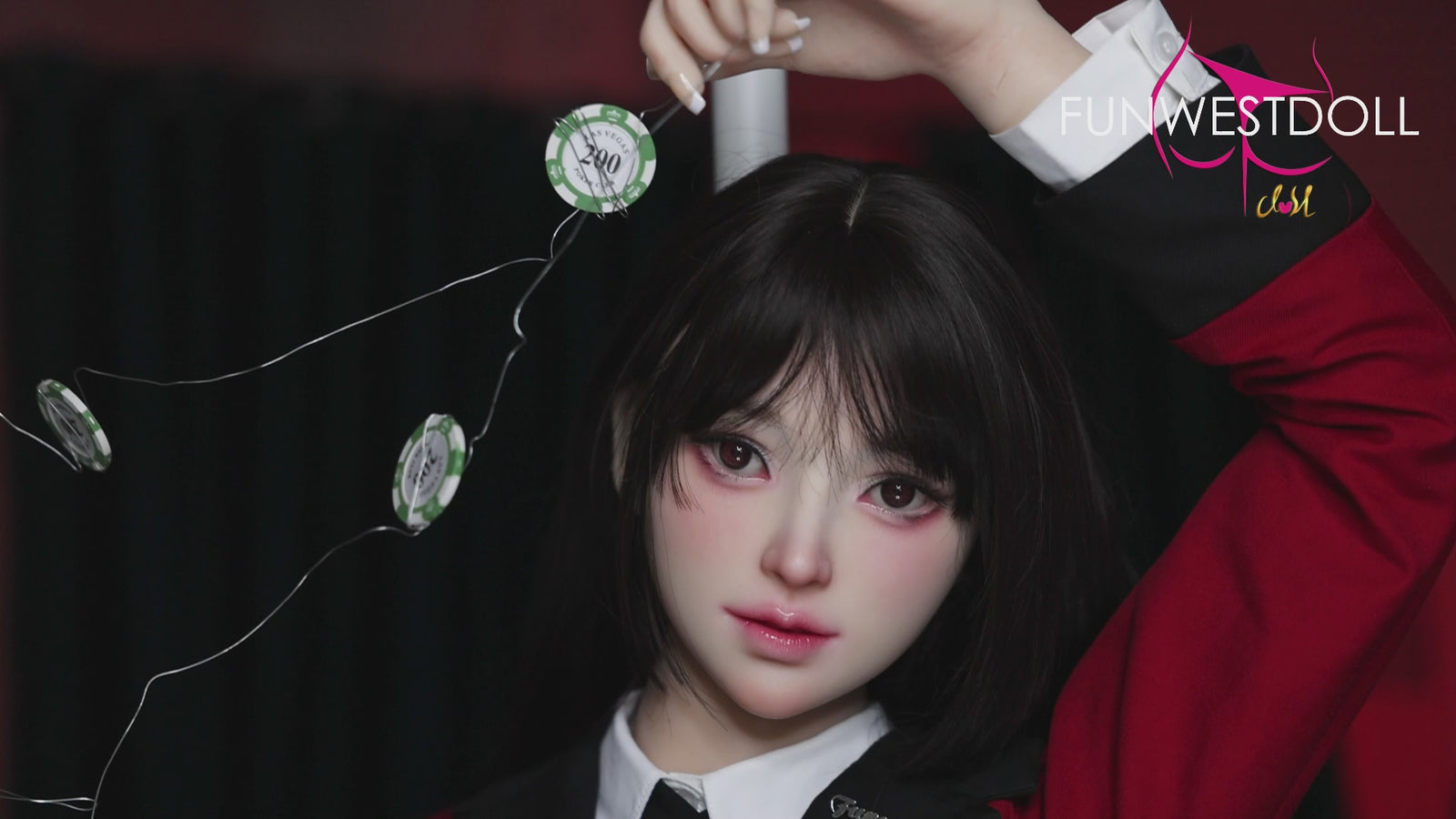 Yumeko Jabami sekso lėlė (FunWest Doll 159 cm A-puodelio #038S RST Silikonas) EXPRESS