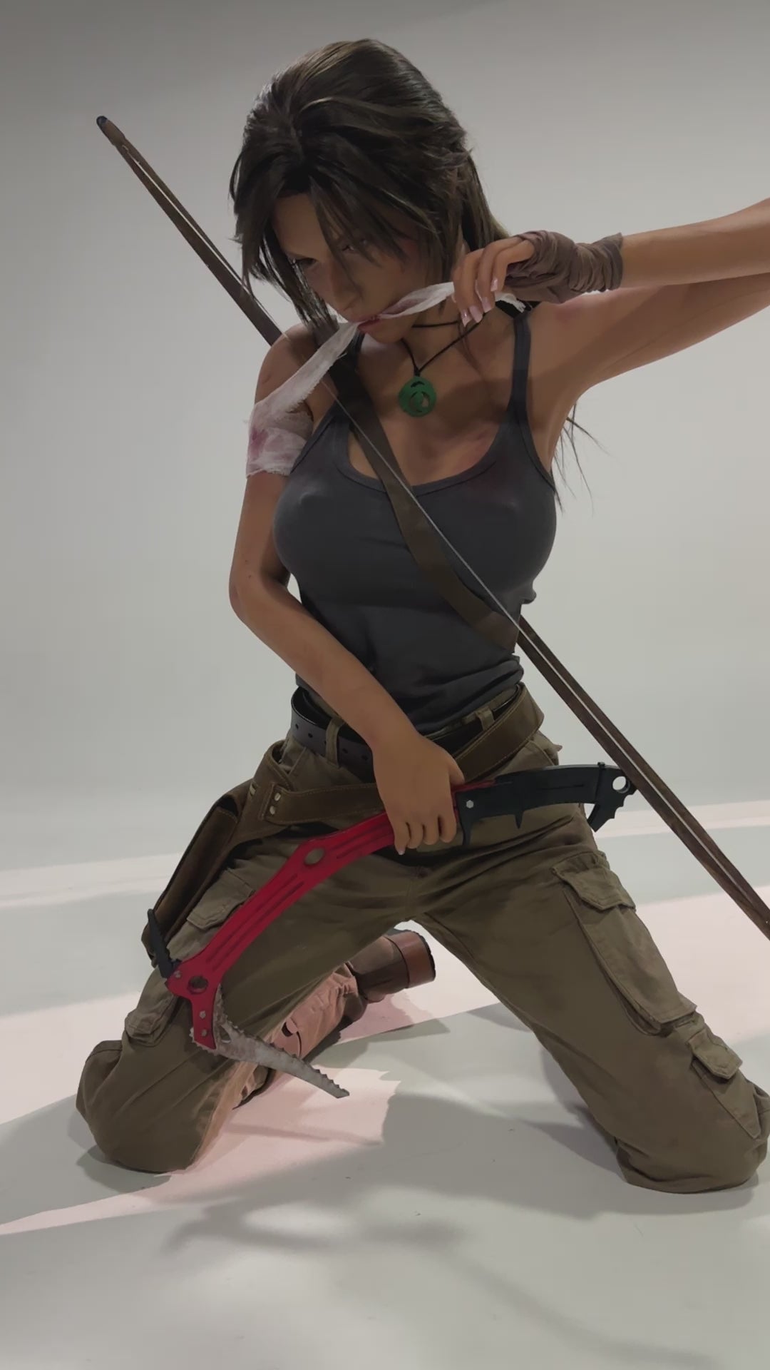 Lara Croft Sex Doll (Game Lady 166 cm E-Cup Nr. 20 silikonas) EXPRESS